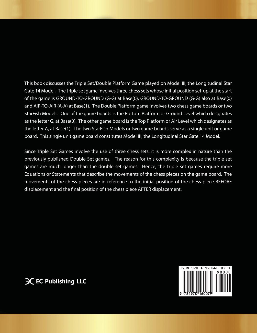 Rückseitencover Advance Chess - Model III, The Triple Set Game