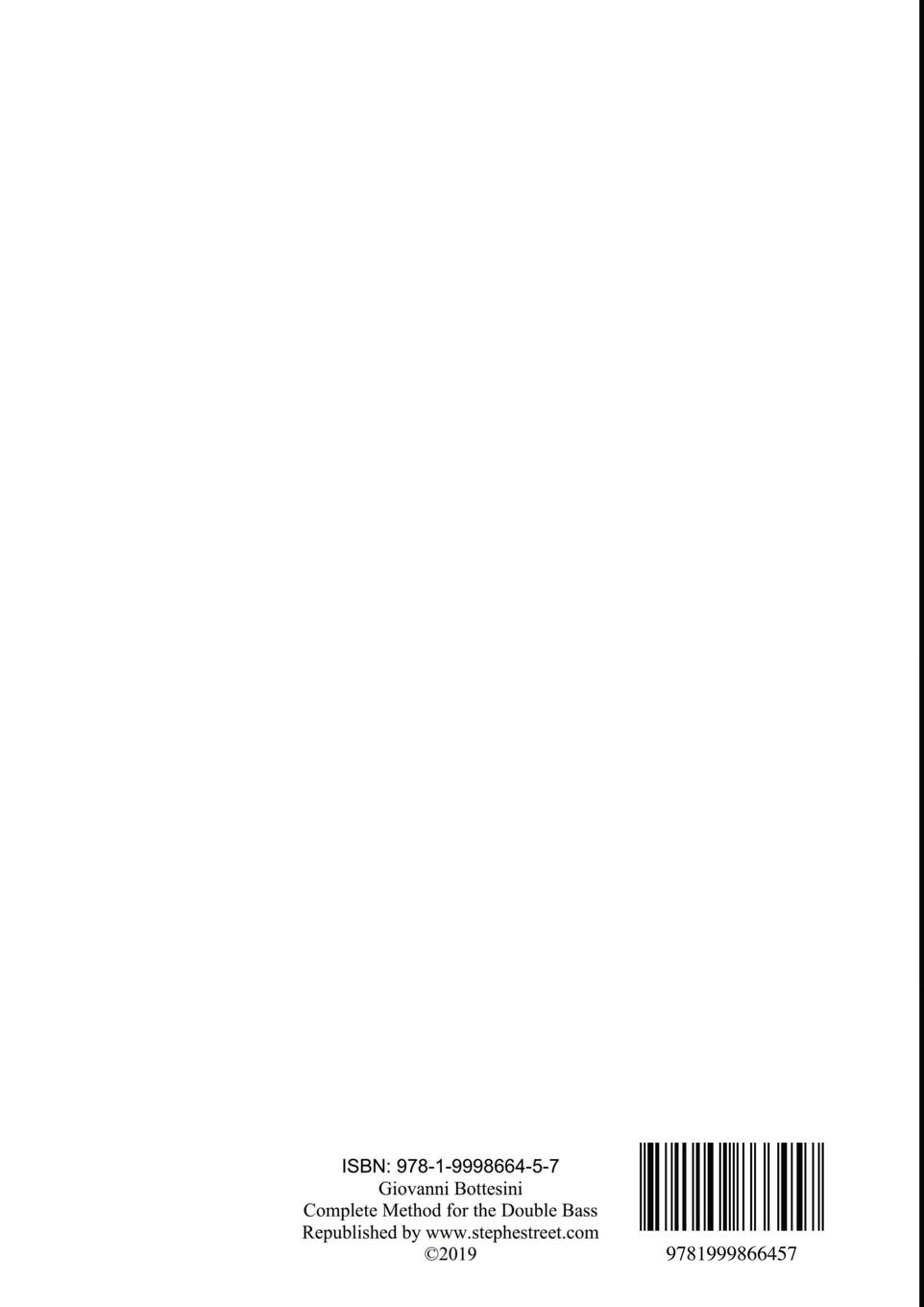 Rückseitencover Complete Method for the Contre-Basse (Double Bass)