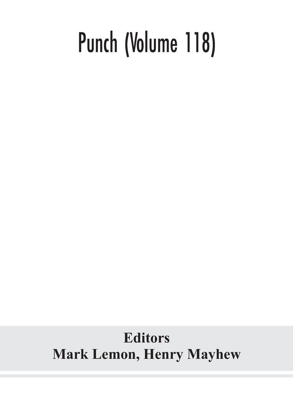 Vorderes Coverbild Punch (Volume 118)