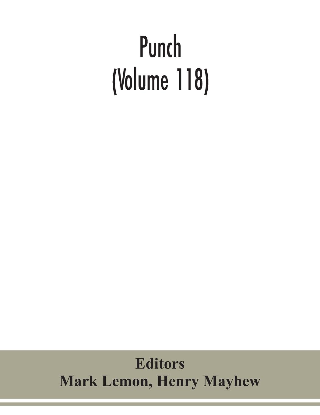 Vorderes Coverbild Punch (Volume 118)