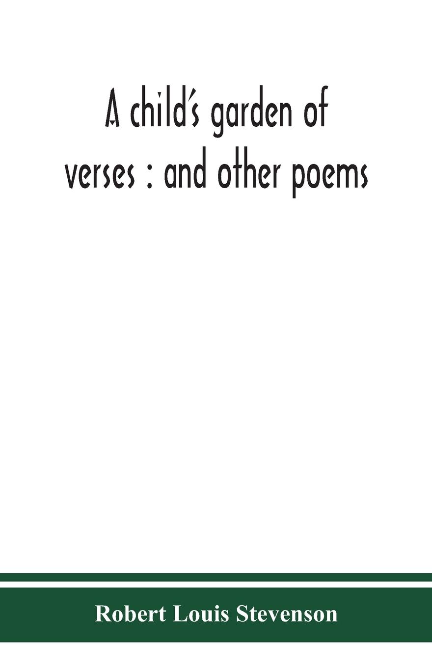 Vorderes Coverbild A child's garden of verses