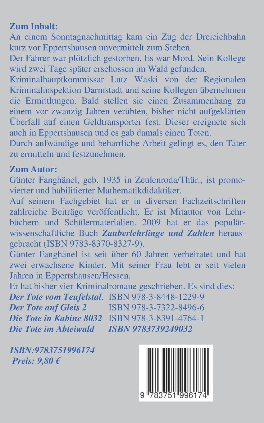 Rückseitencover Der Tote in der Dreieichbahn
