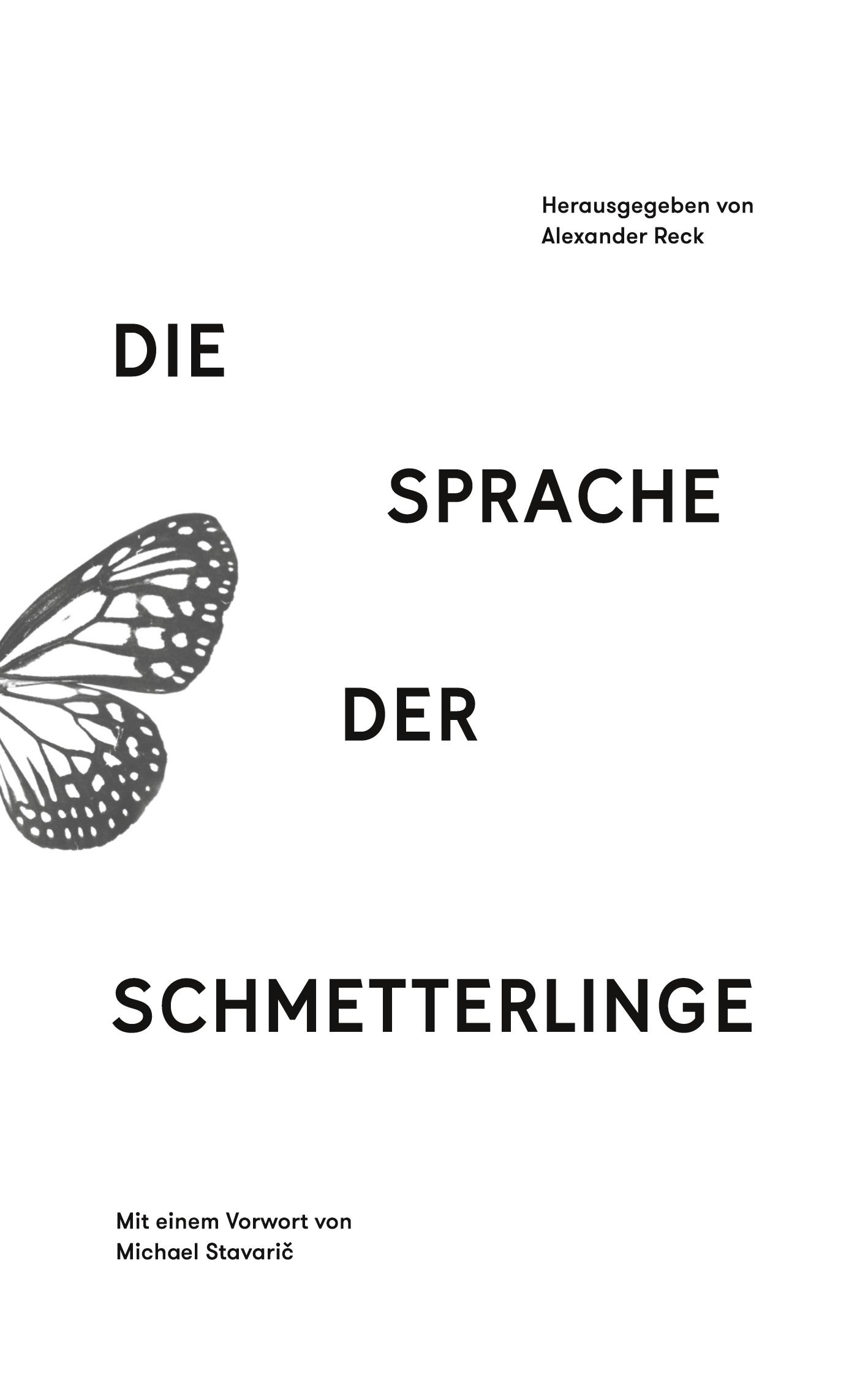 Vorderes Coverbild Die Sprache der Schmetterlinge