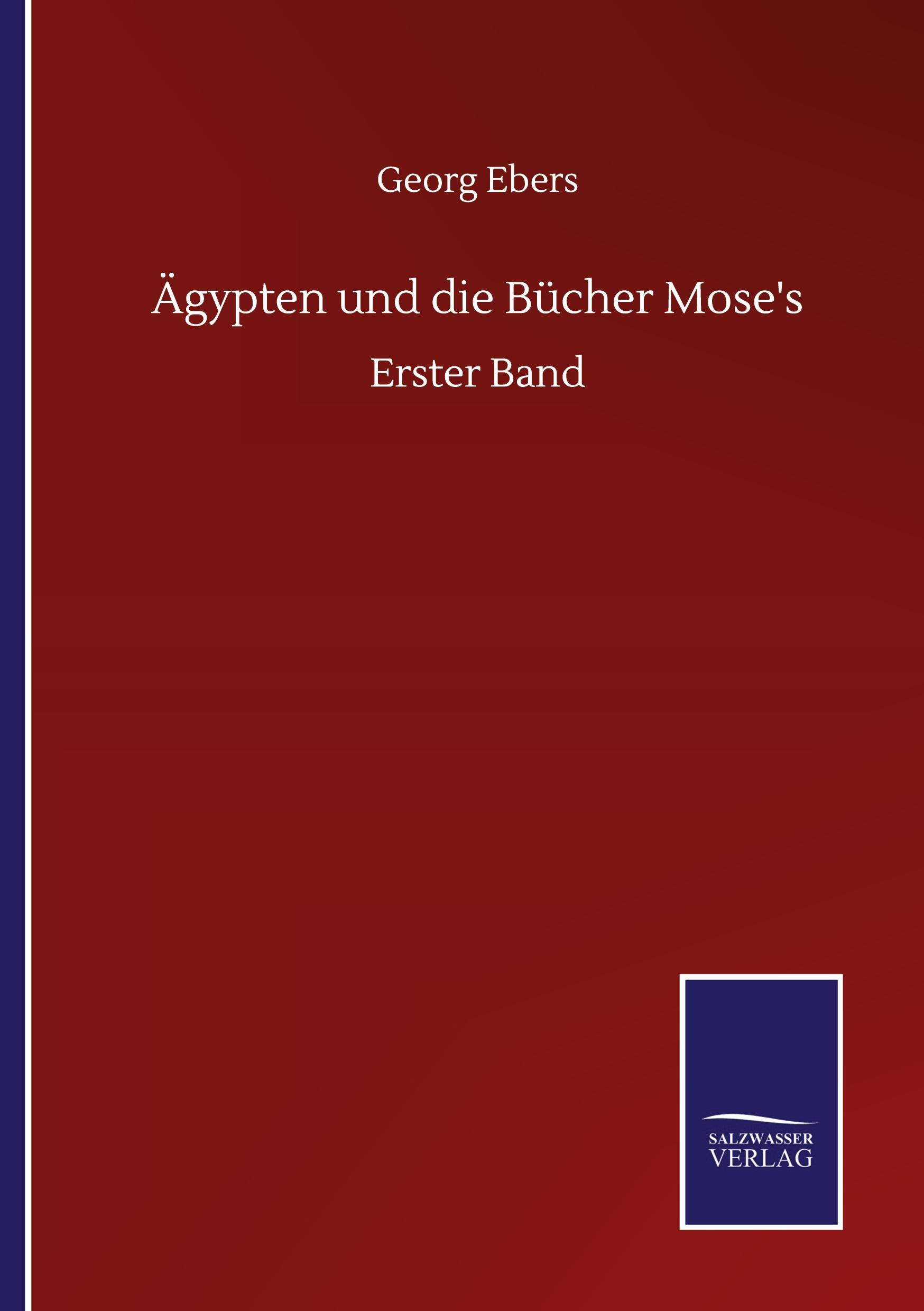 Vorderes Coverbild Ägypten und die Bücher Mose's
