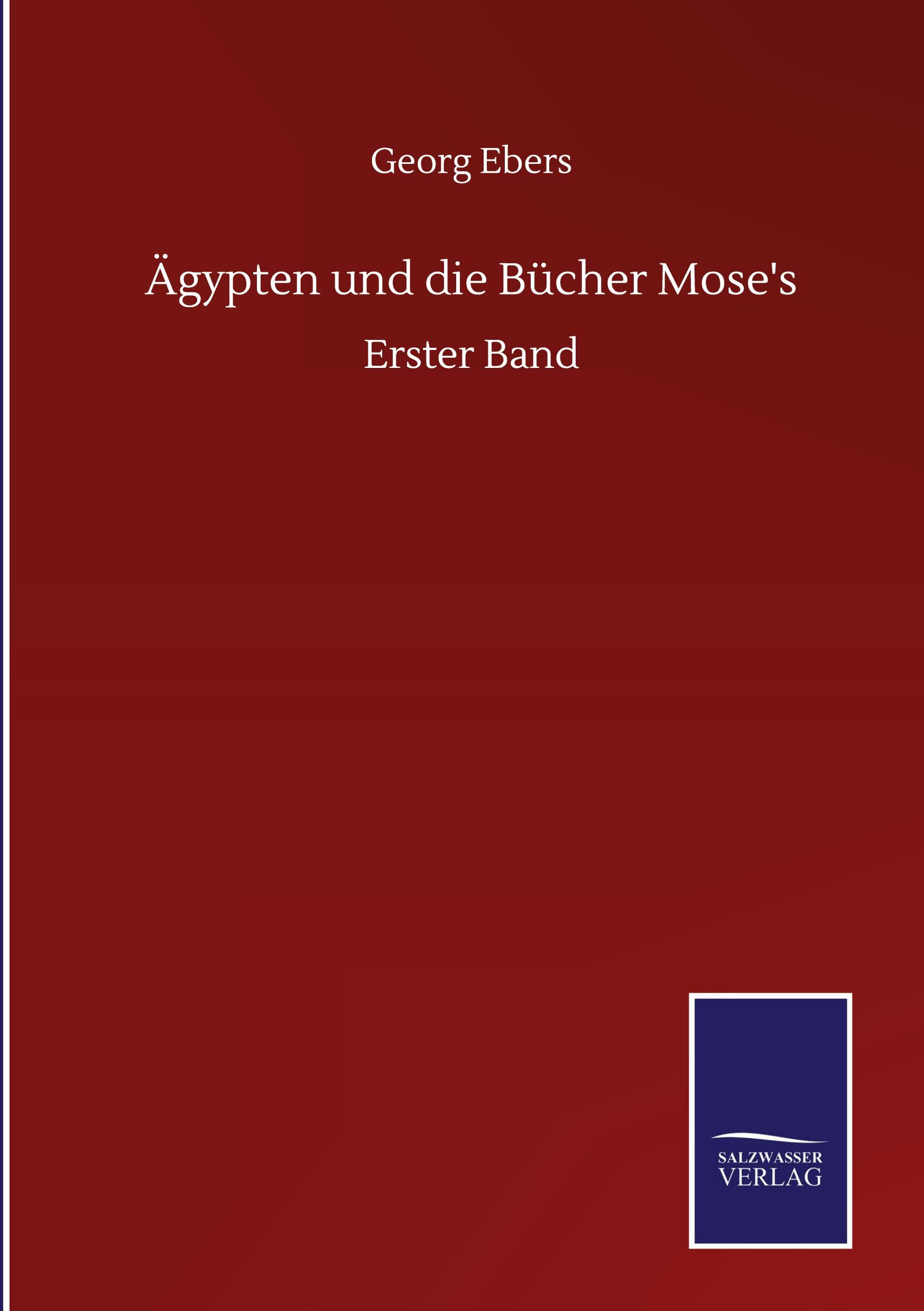 Vorderes Coverbild Ägypten und die Bücher Mose's