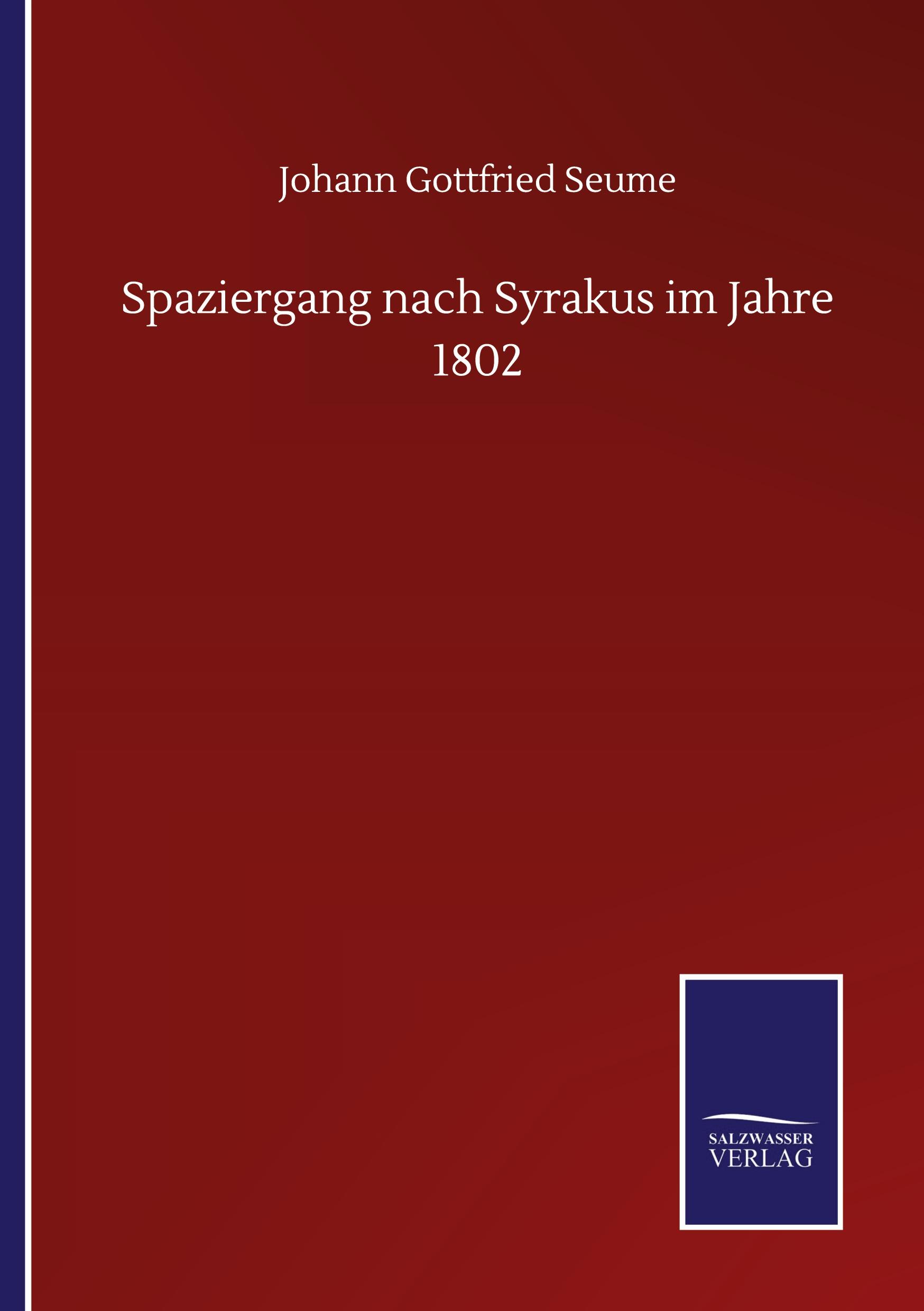 Vorderes Coverbild Spaziergang nach Syrakus im Jahre 1802