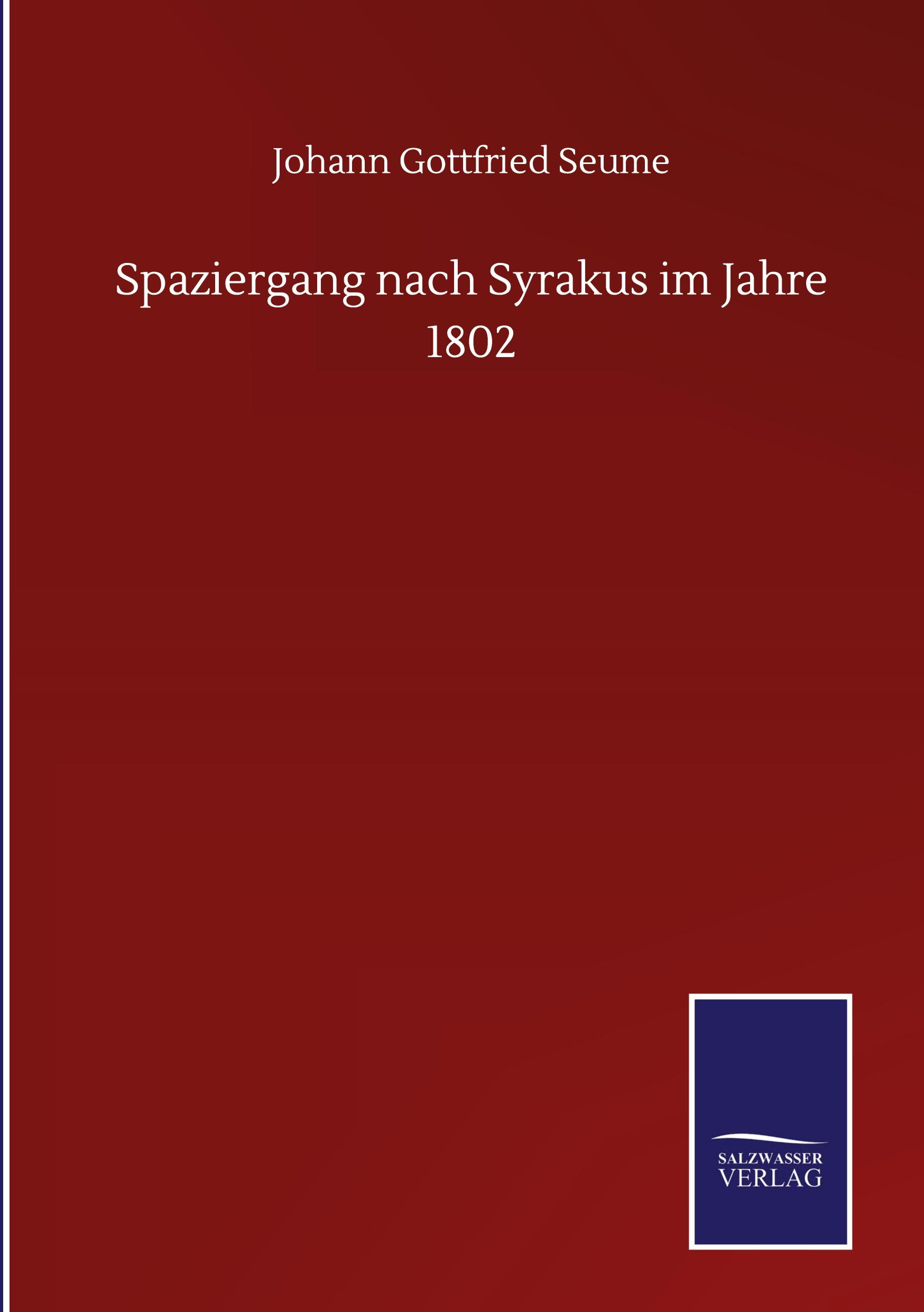 Vorderes Coverbild Spaziergang nach Syrakus im Jahre 1802
