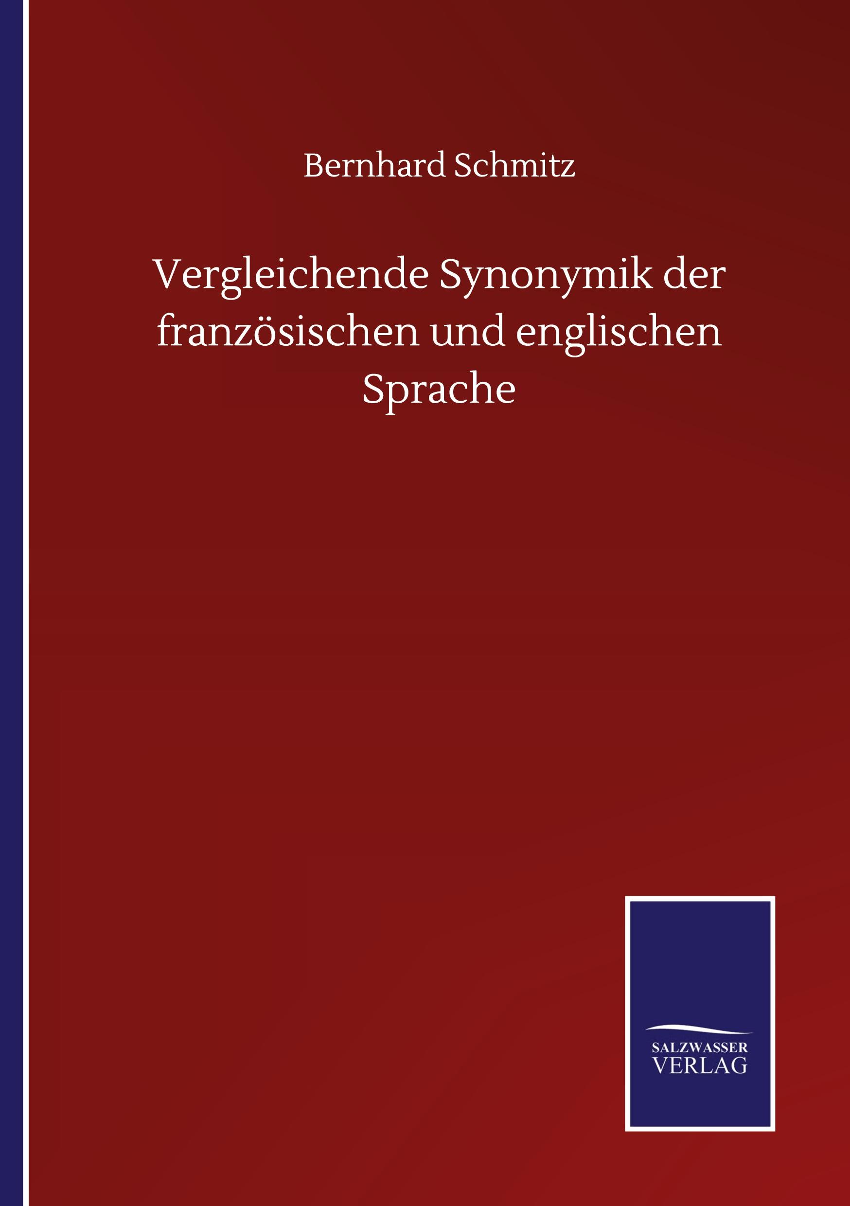 Vorderes Coverbild Vergleichende Synonymik der französischen und englischen Sprache