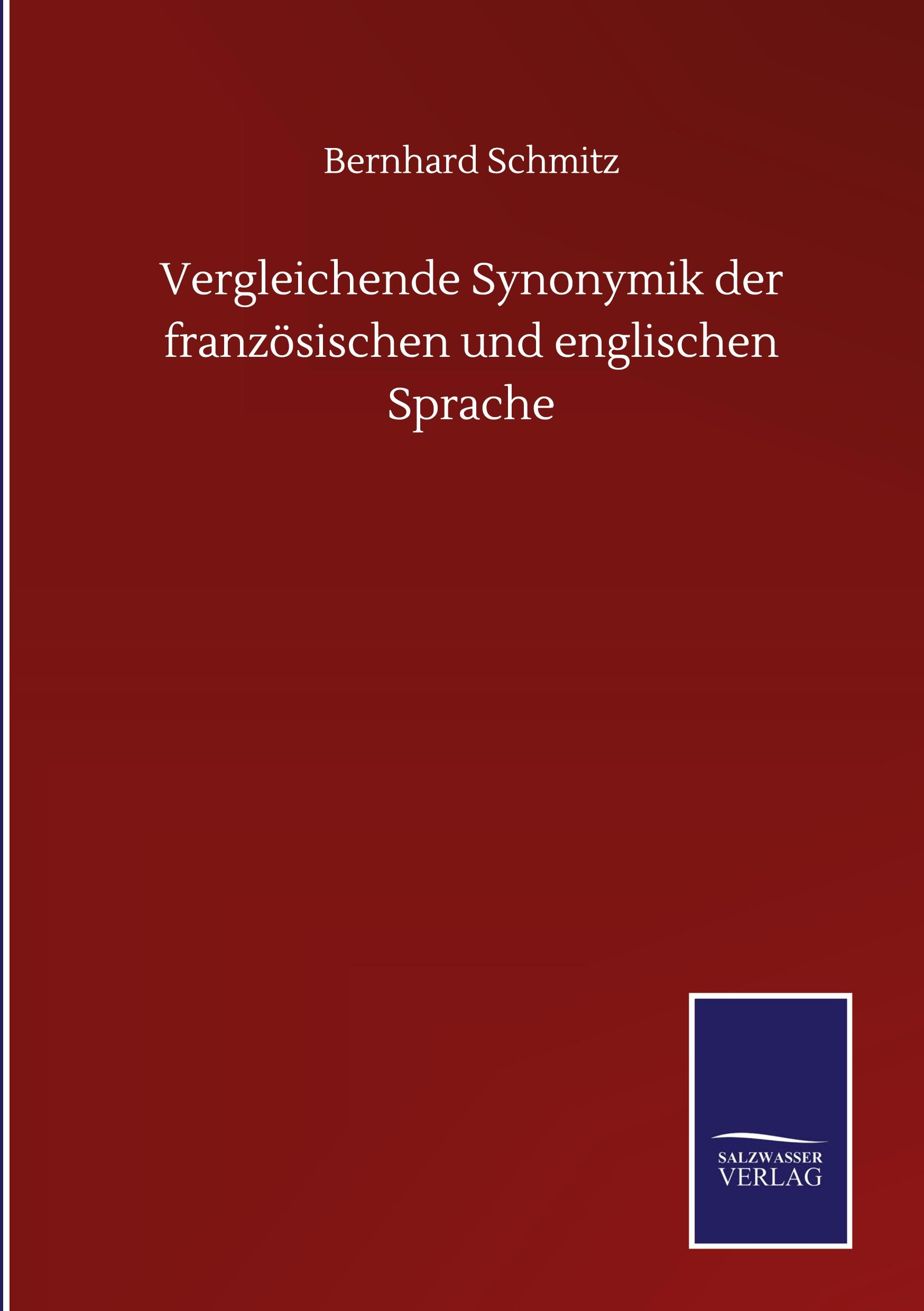 Vorderes Coverbild Vergleichende Synonymik der französischen und englischen Sprache