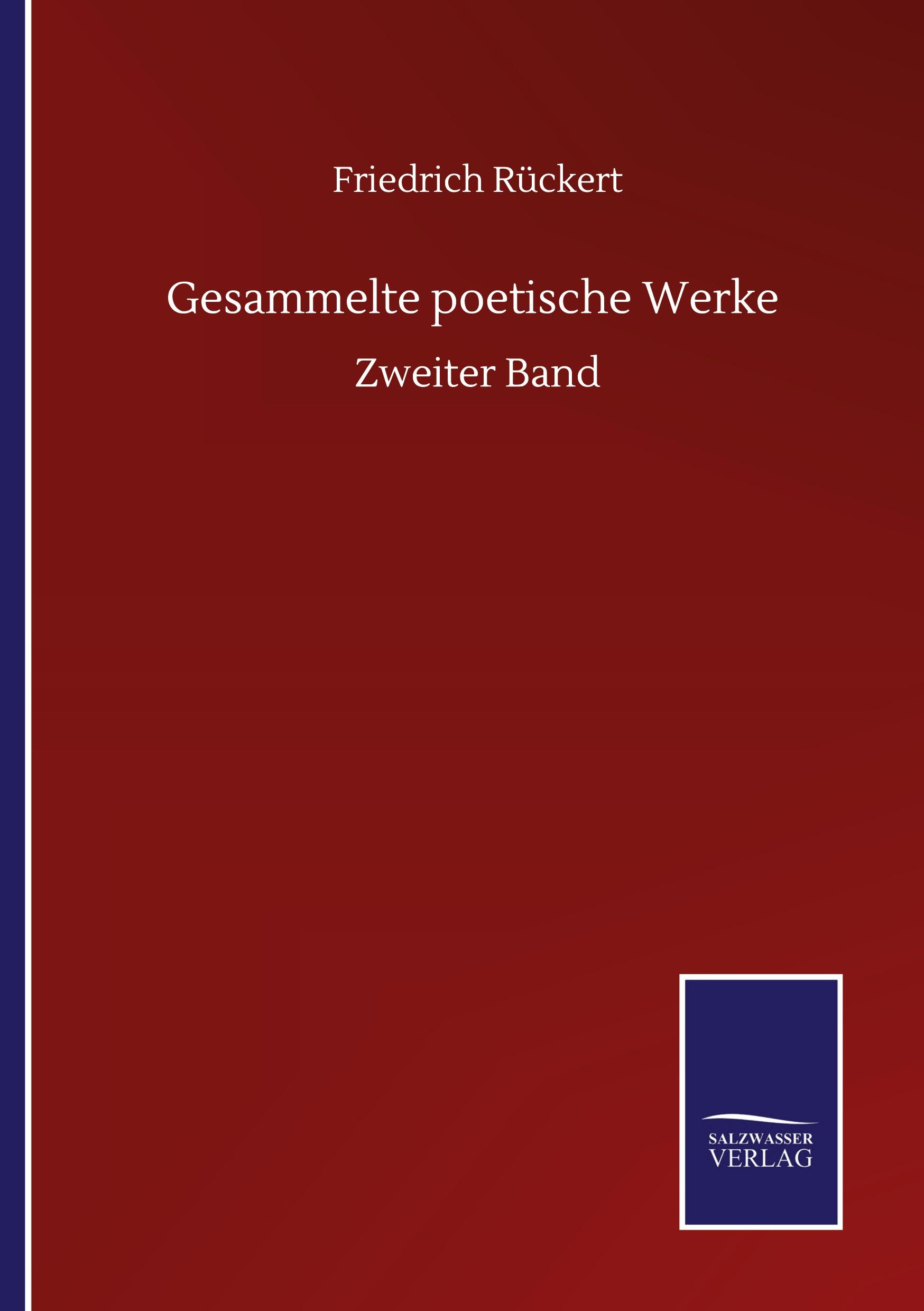 Vorderes Coverbild Gesammelte poetische Werke