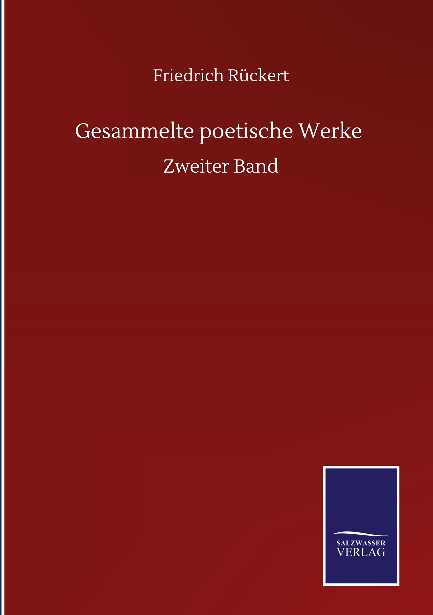 Vorderes Coverbild Gesammelte poetische Werke