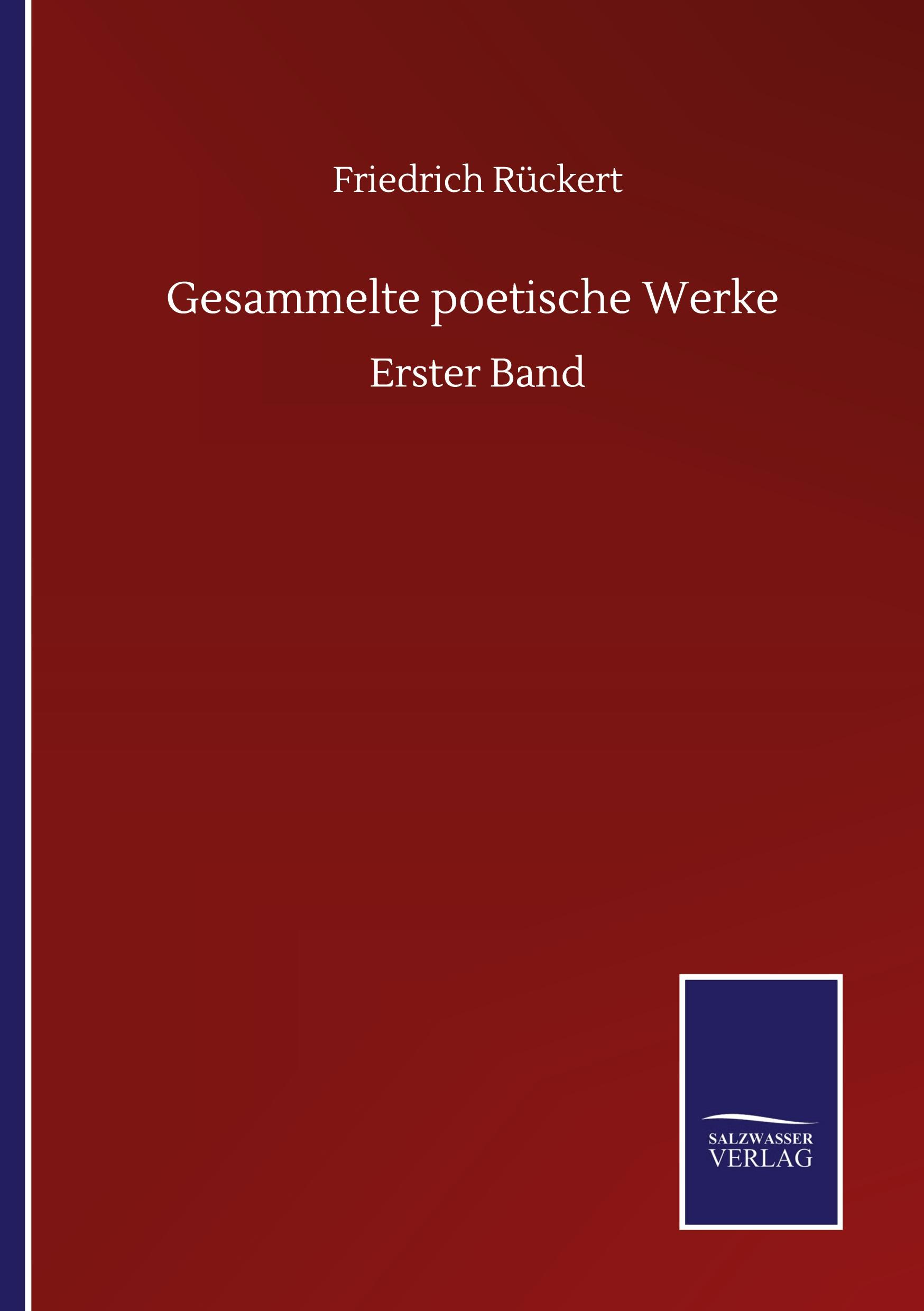 Vorderes Coverbild Gesammelte poetische Werke