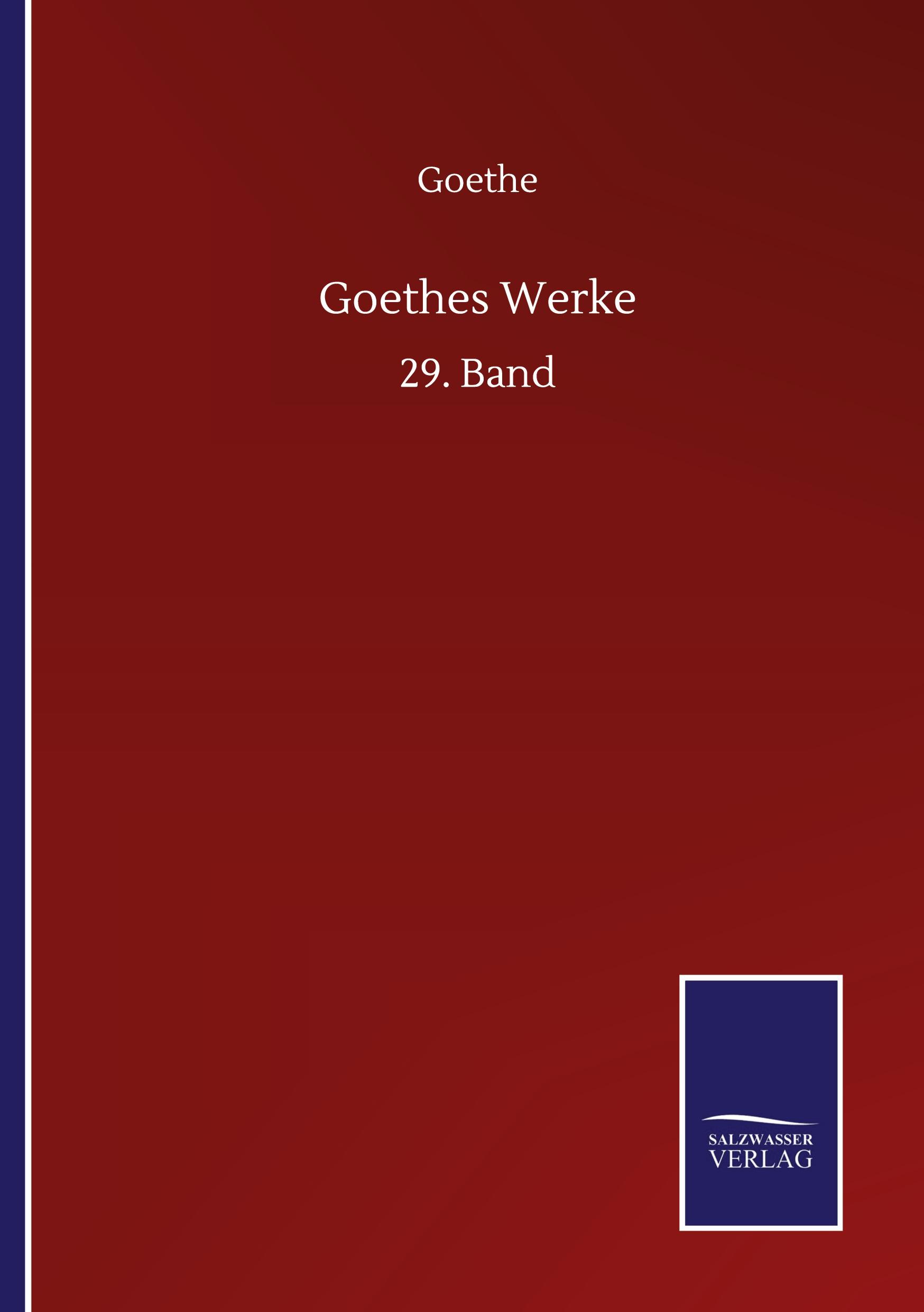 Vorderes Coverbild Goethes Werke