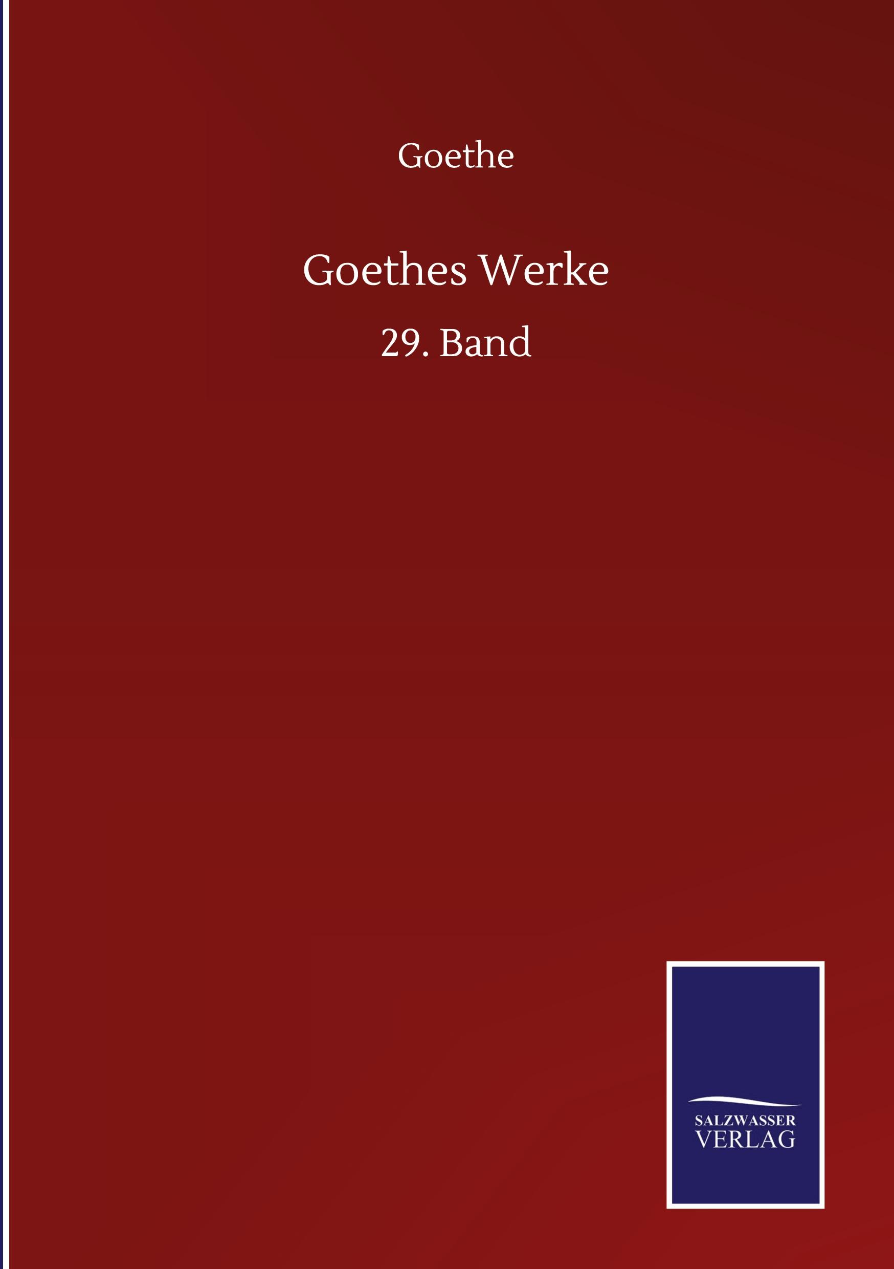 Vorderes Coverbild Goethes Werke