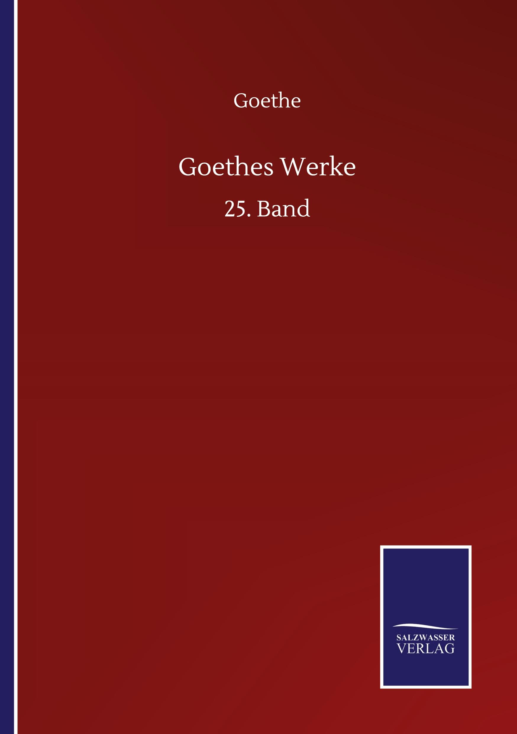 Vorderes Coverbild Goethes Werke