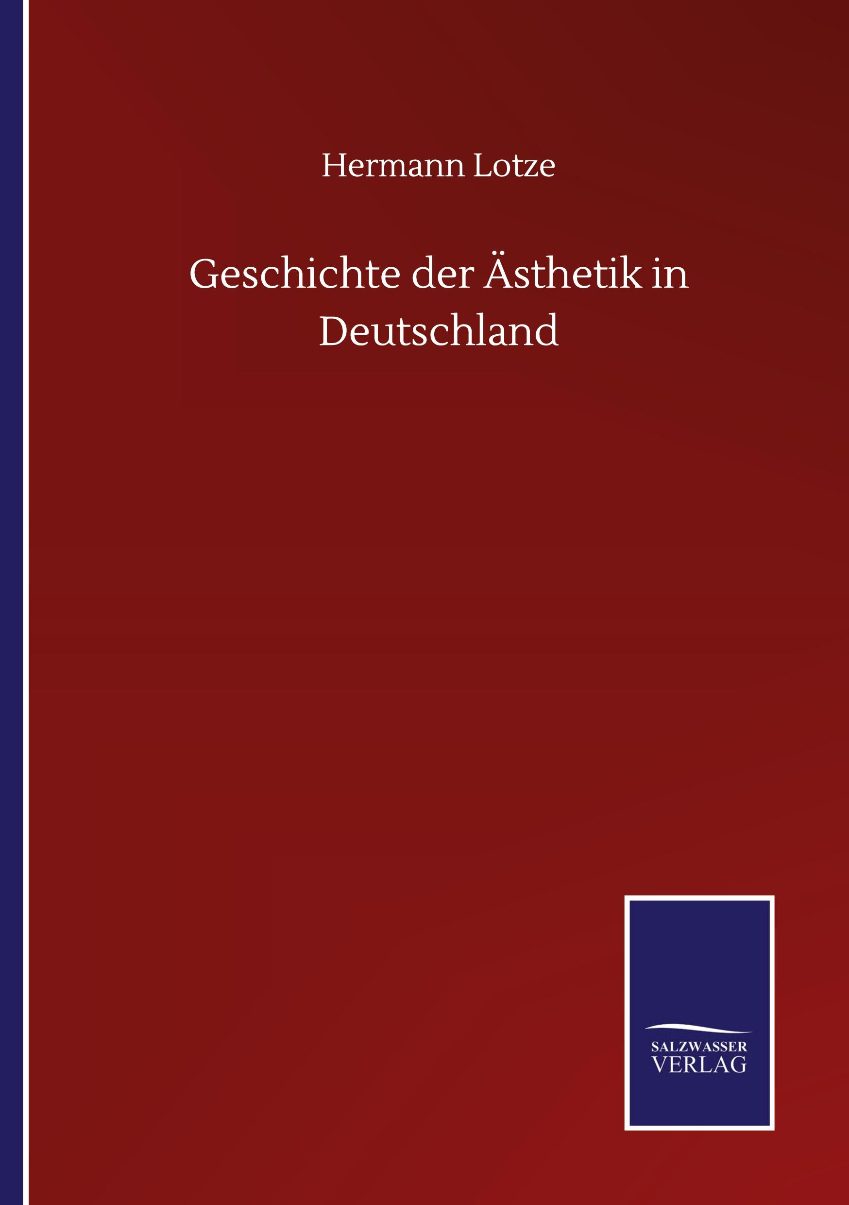 Vorderes Coverbild Geschichte der Ästhetik in Deutschland