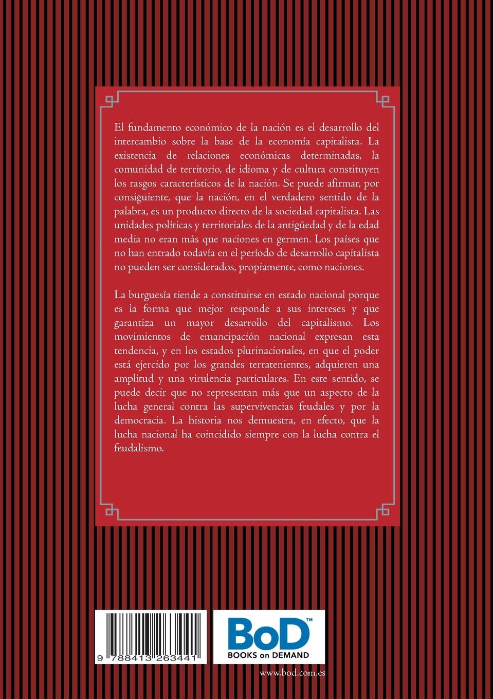 Rückseitencover Los movimientos de emancipación nacional