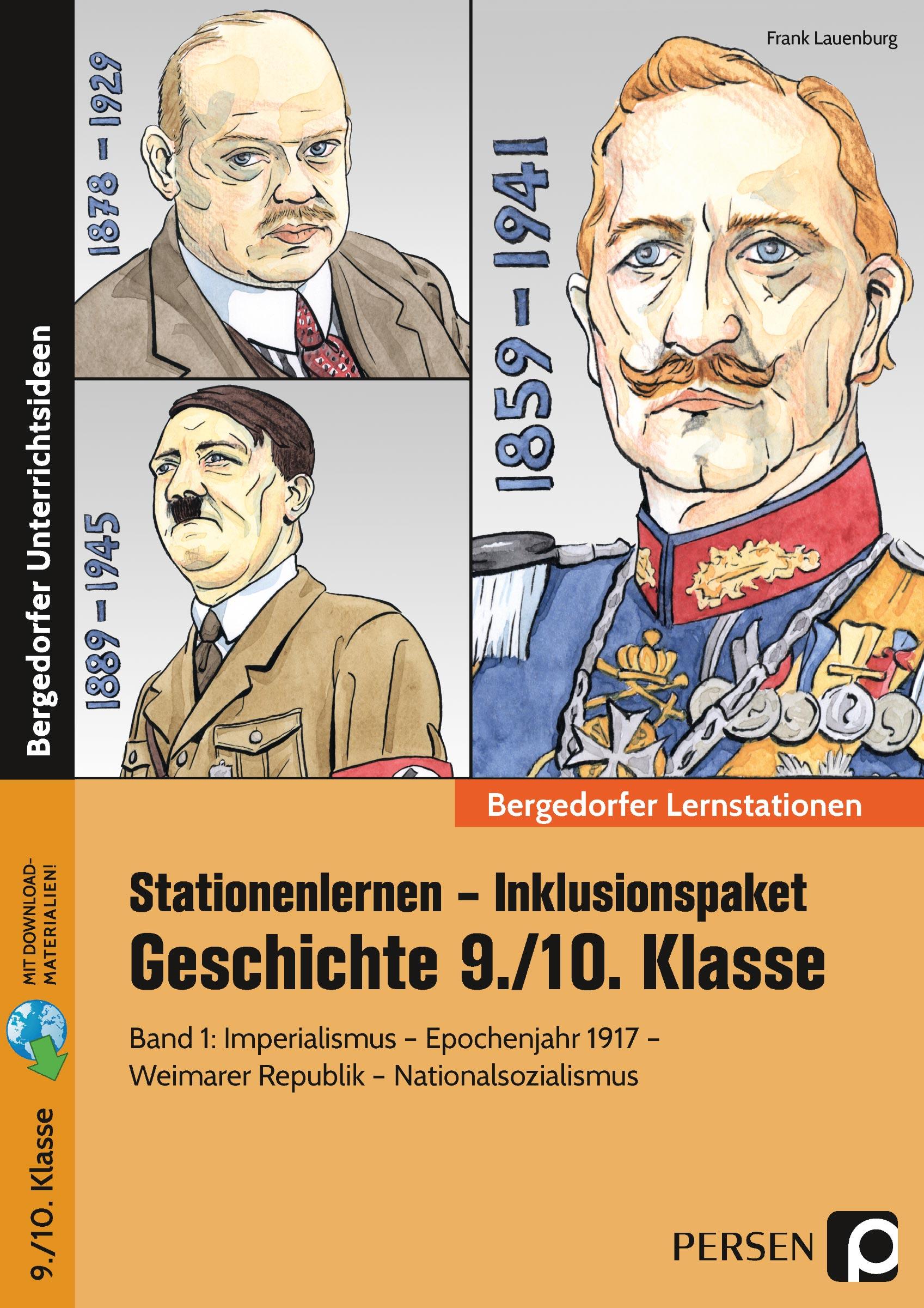 Vorderes Coverbild Stationenlernen Geschichte 9/10 Band 1 - inklusiv