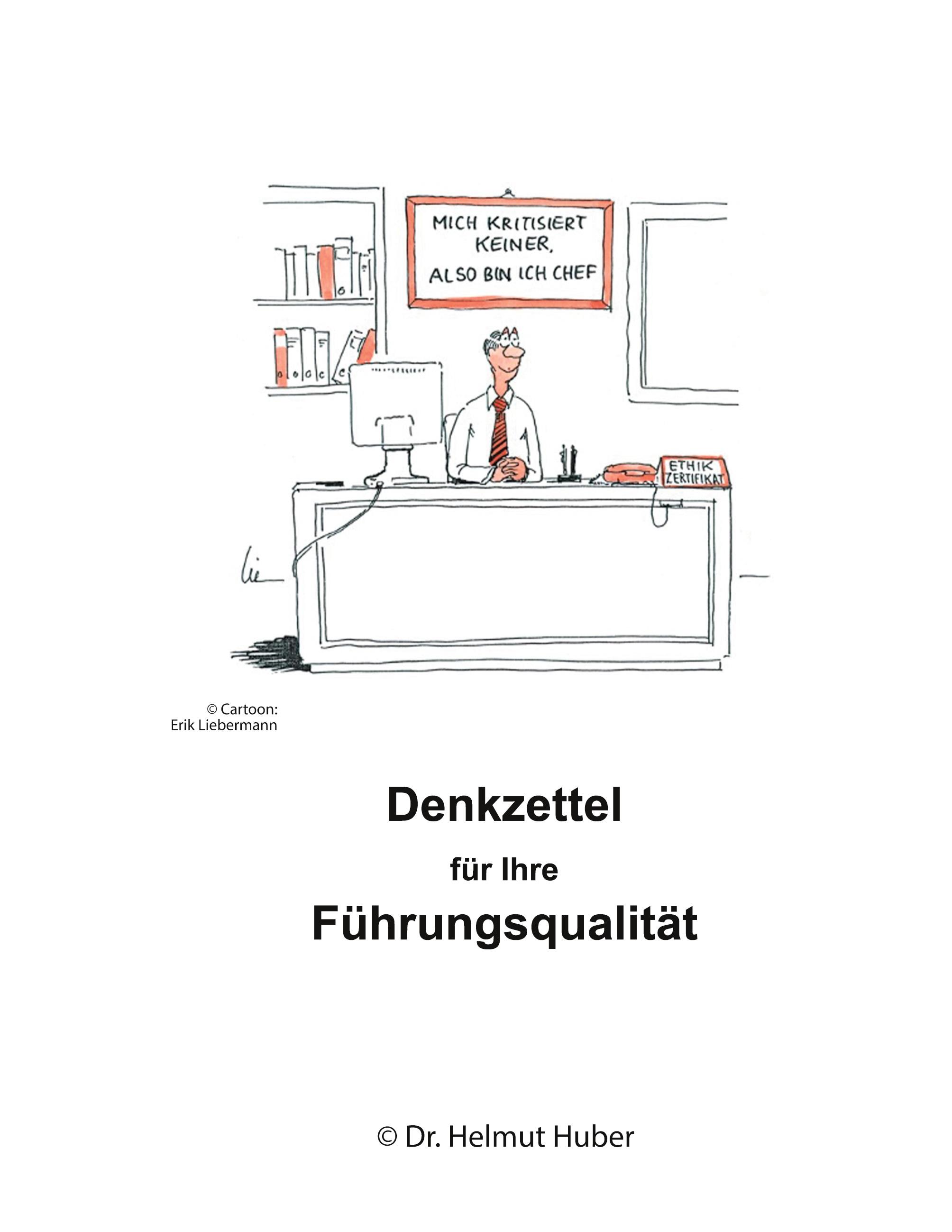 Vorderes Coverbild Denkzettel für Ihre Führungsqualität