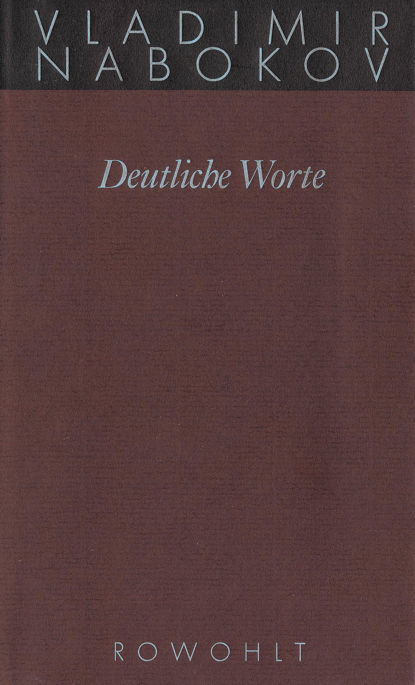 Vorderes Coverbild Gesammelte Werke 20. Deutliche Worte