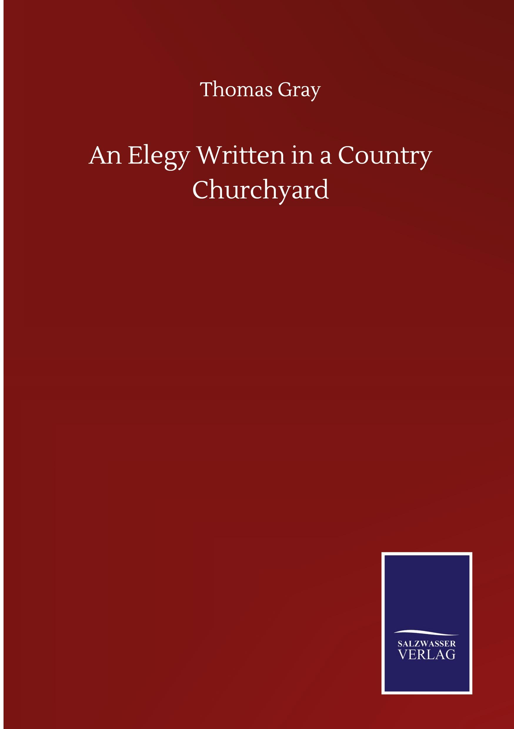 Vorderes Coverbild An Elegy Written in a Country Churchyard