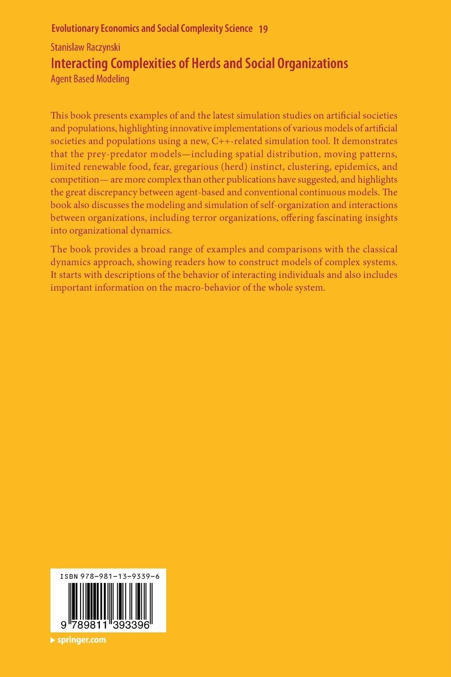 Rückseitencover Interacting Complexities of Herds and Social Organizations