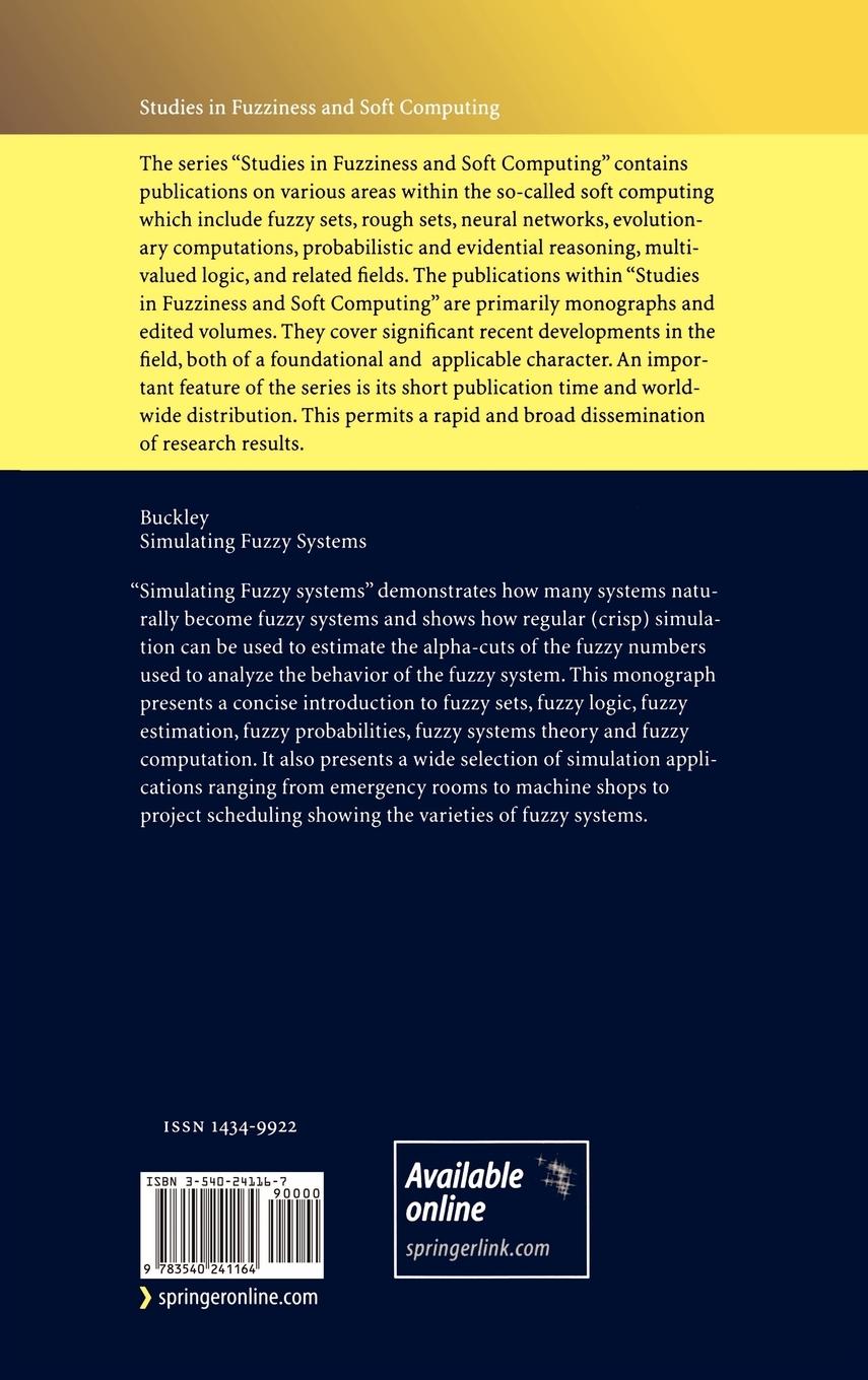 Rückseitencover Simulating Fuzzy Systems