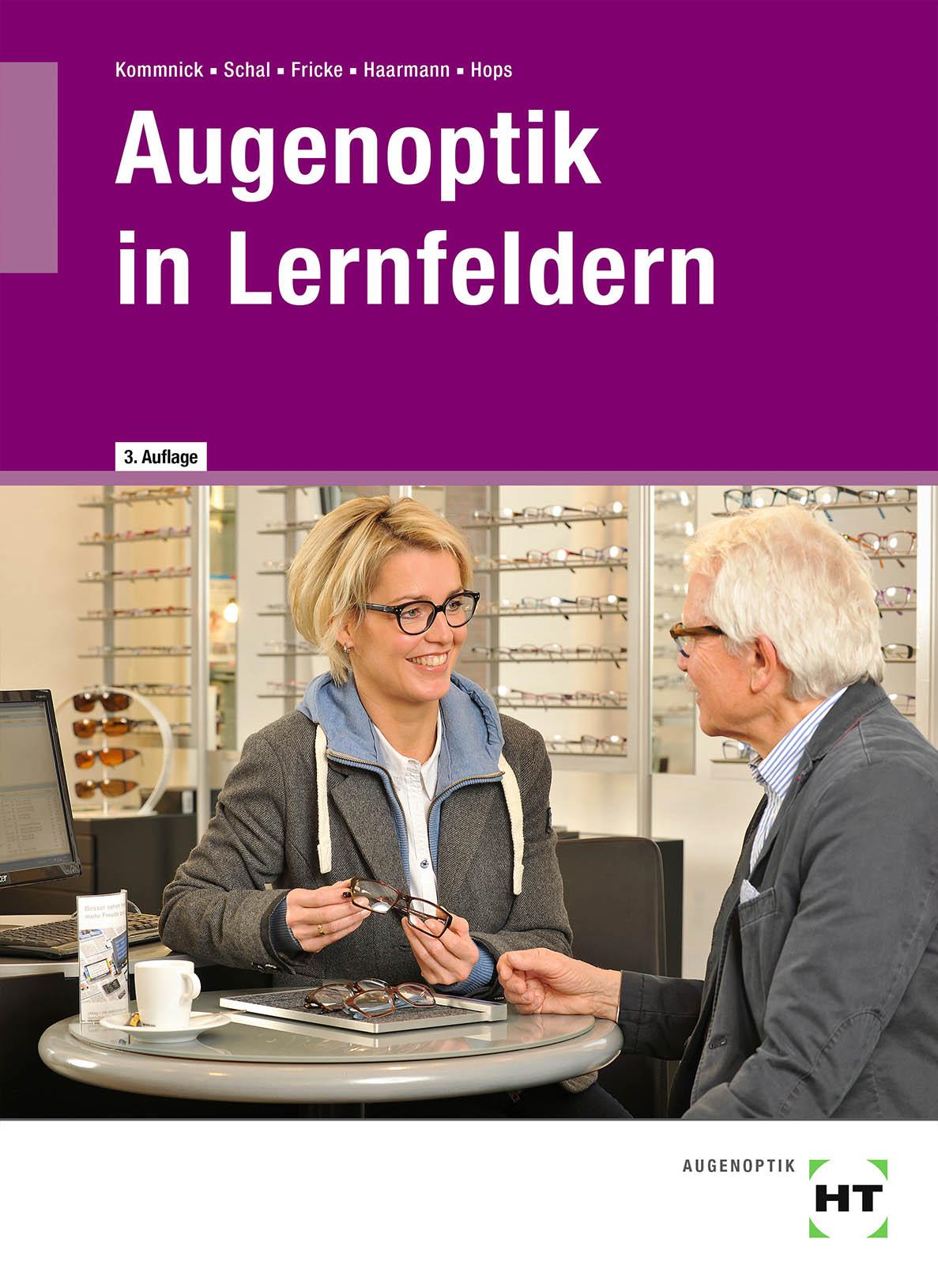 Vorderes Coverbild Augenoptik in Lernfeldern