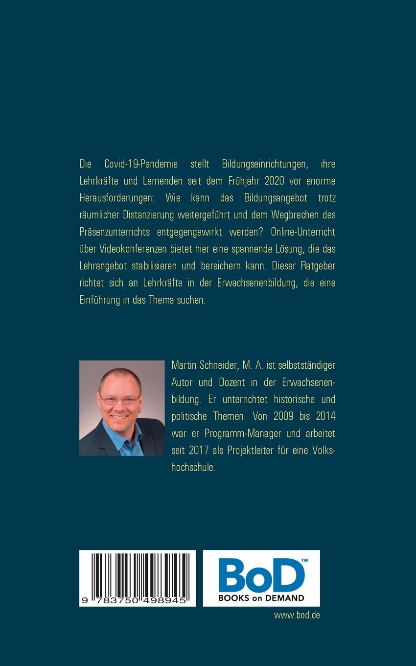 Rückseitencover Einstieg in den Online-Unterricht