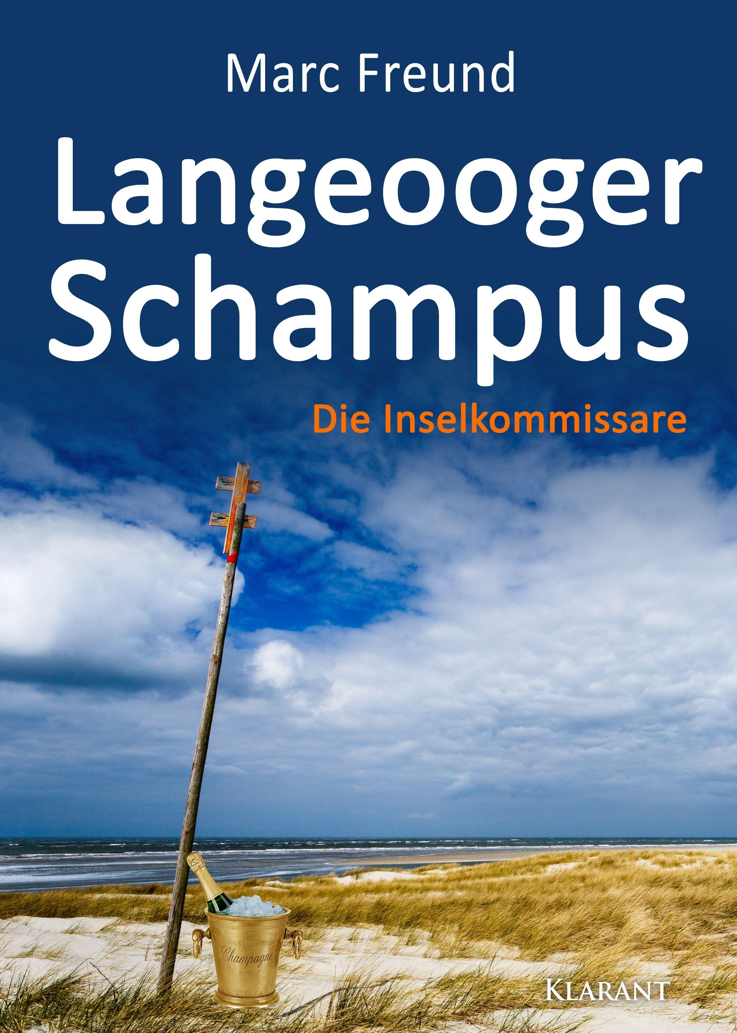Vorderes Coverbild Langeooger Schampus. Ostfrieslandkrimi