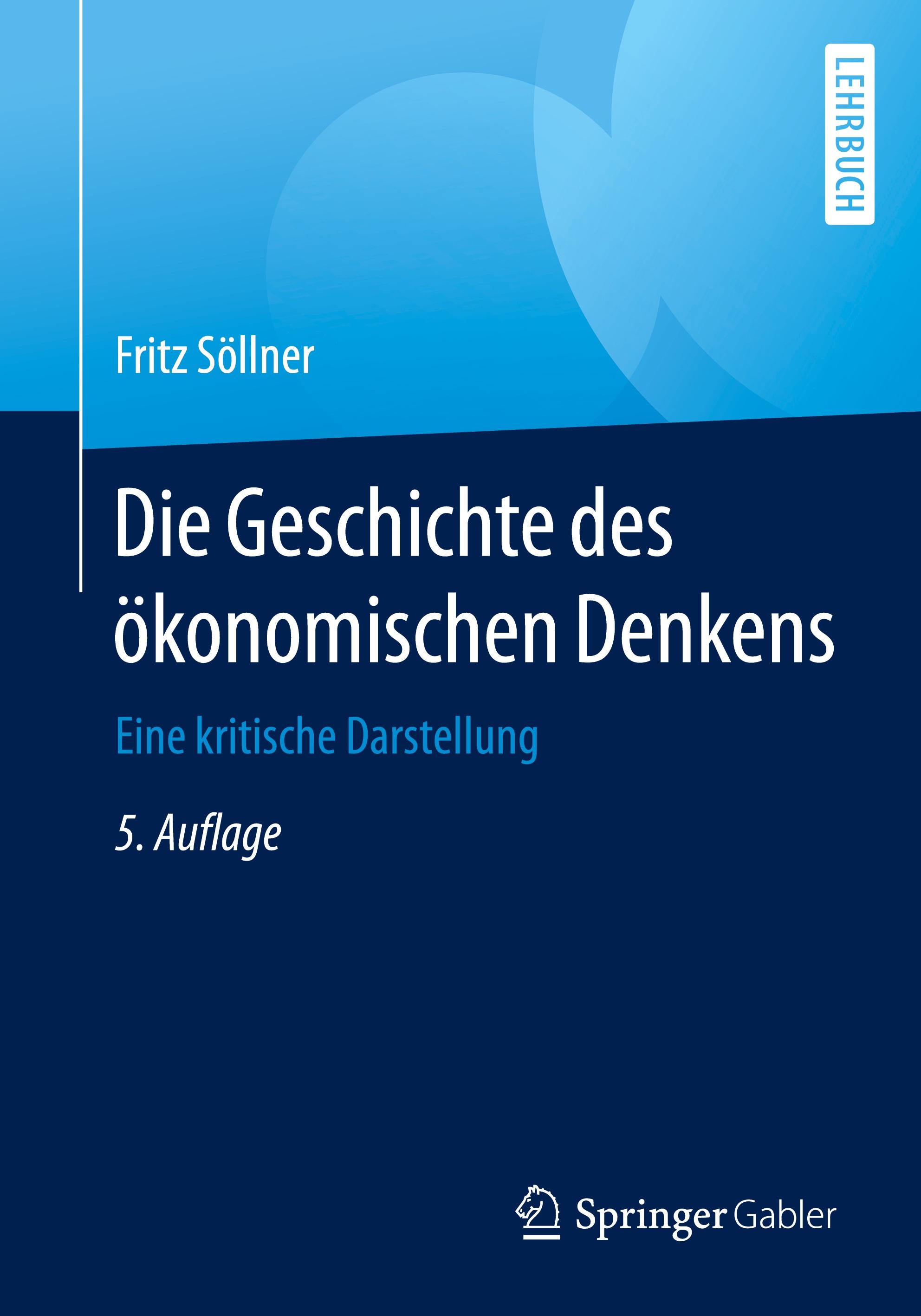 Vorderes Coverbild Die Geschichte des ökonomischen Denkens