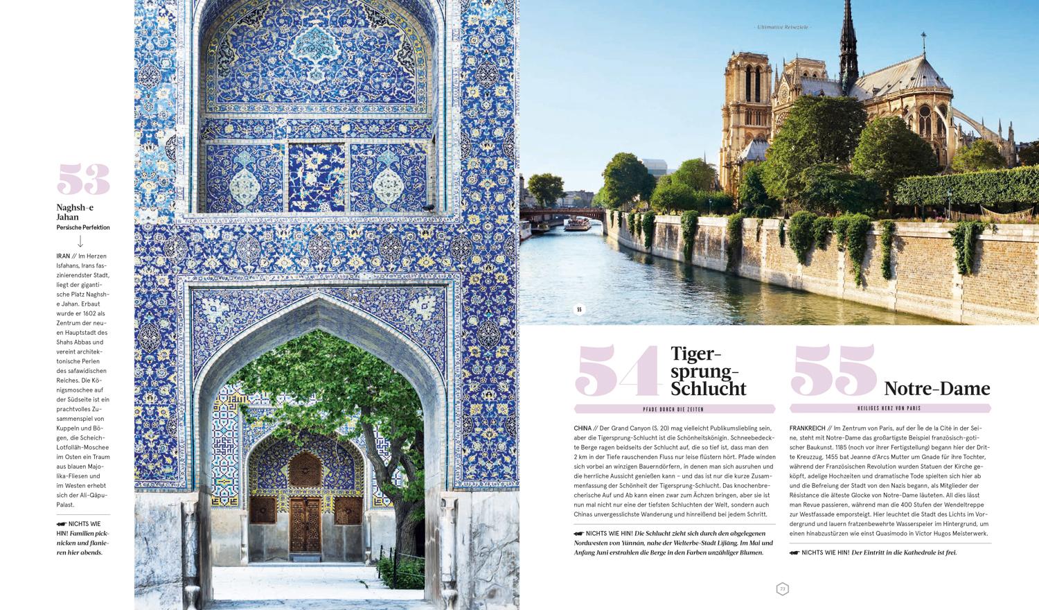 Beispielinhalt (Bild) Lonely Planet Bildband Ultimative Reiseziele