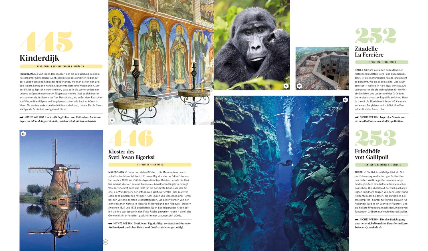 Beispielinhalt (Bild) Lonely Planet Bildband Ultimative Reiseziele