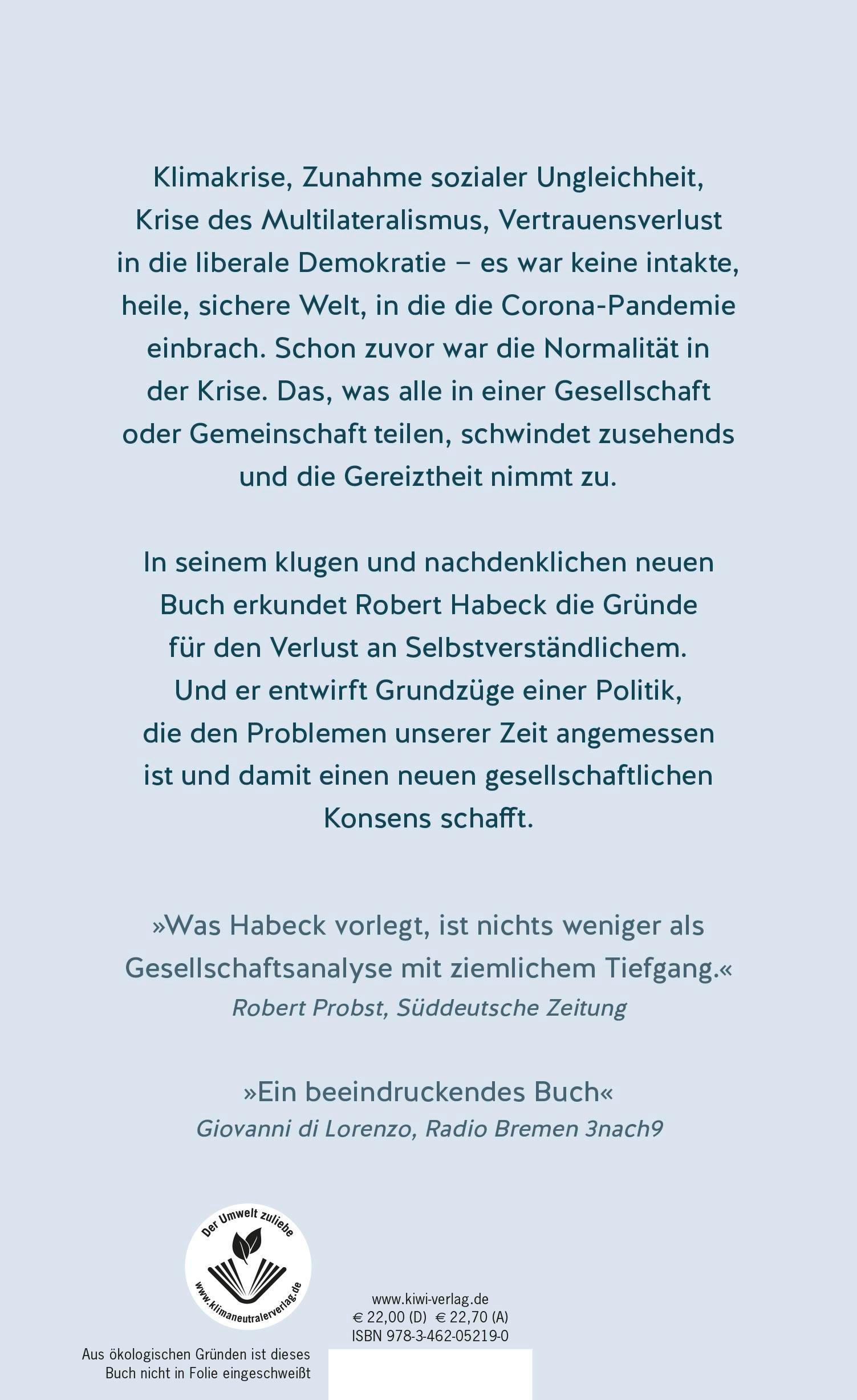Rückseitencover Von hier an anders
