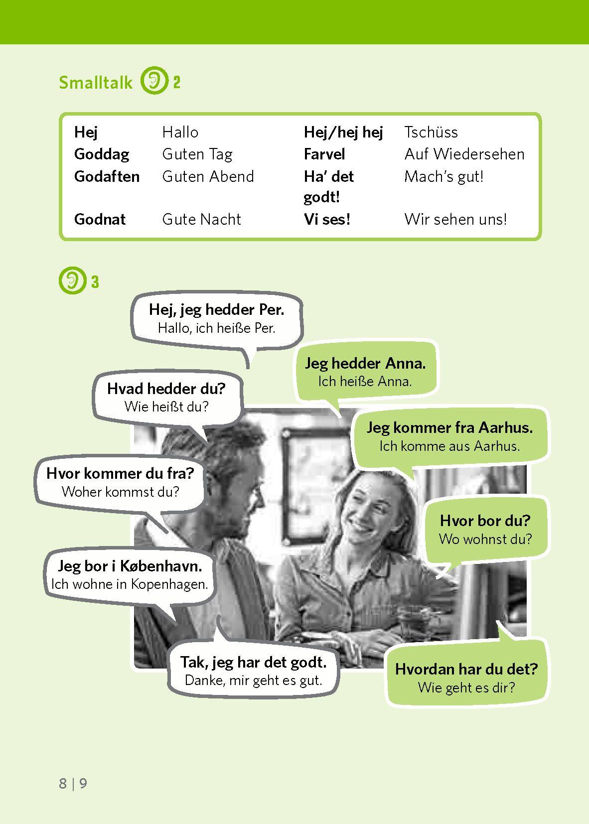 Beispielinhalt (Bild) PONS Pocket-Sprachkurs Dänisch