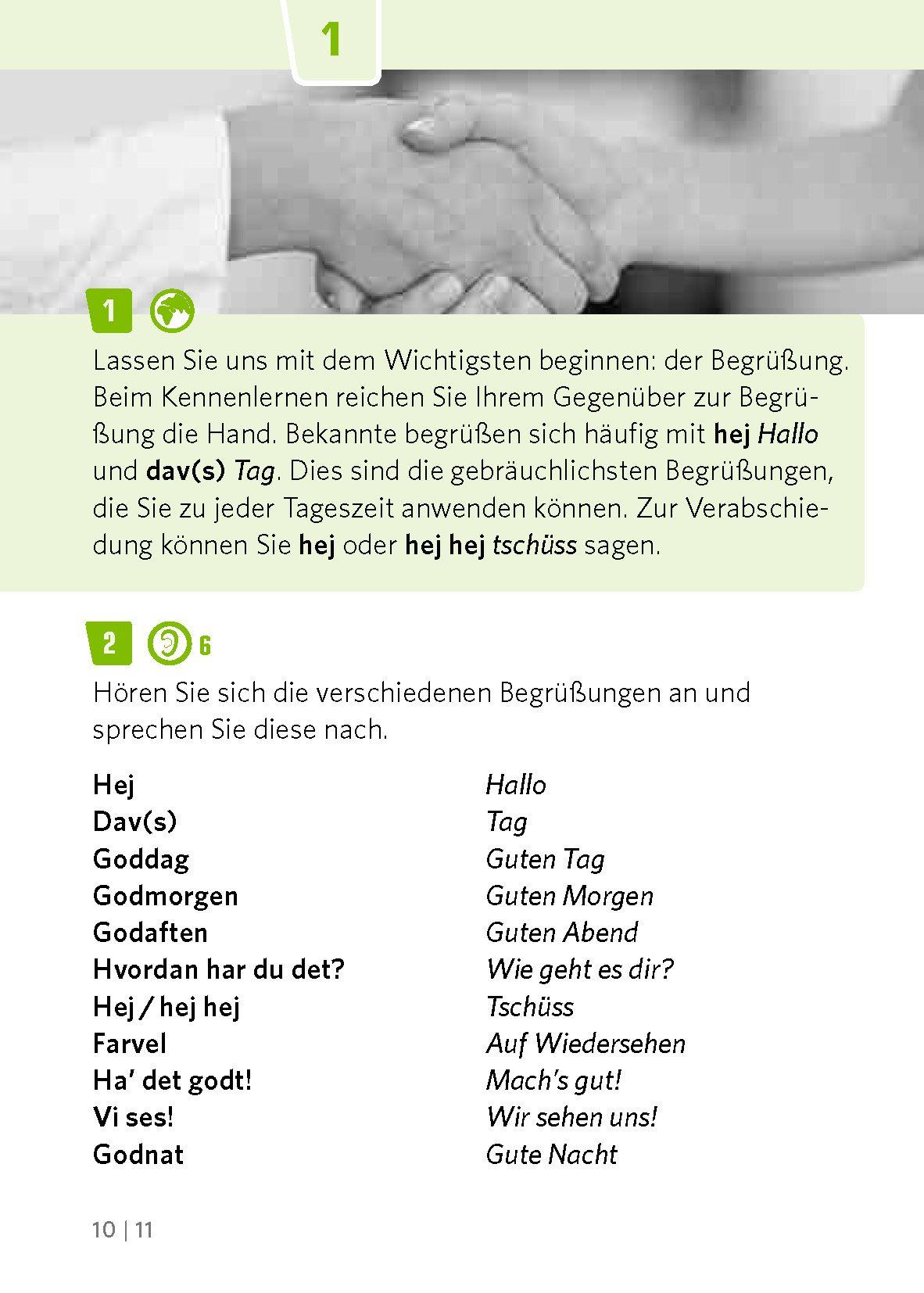 Beispielinhalt (Bild) PONS Pocket-Sprachkurs Dänisch