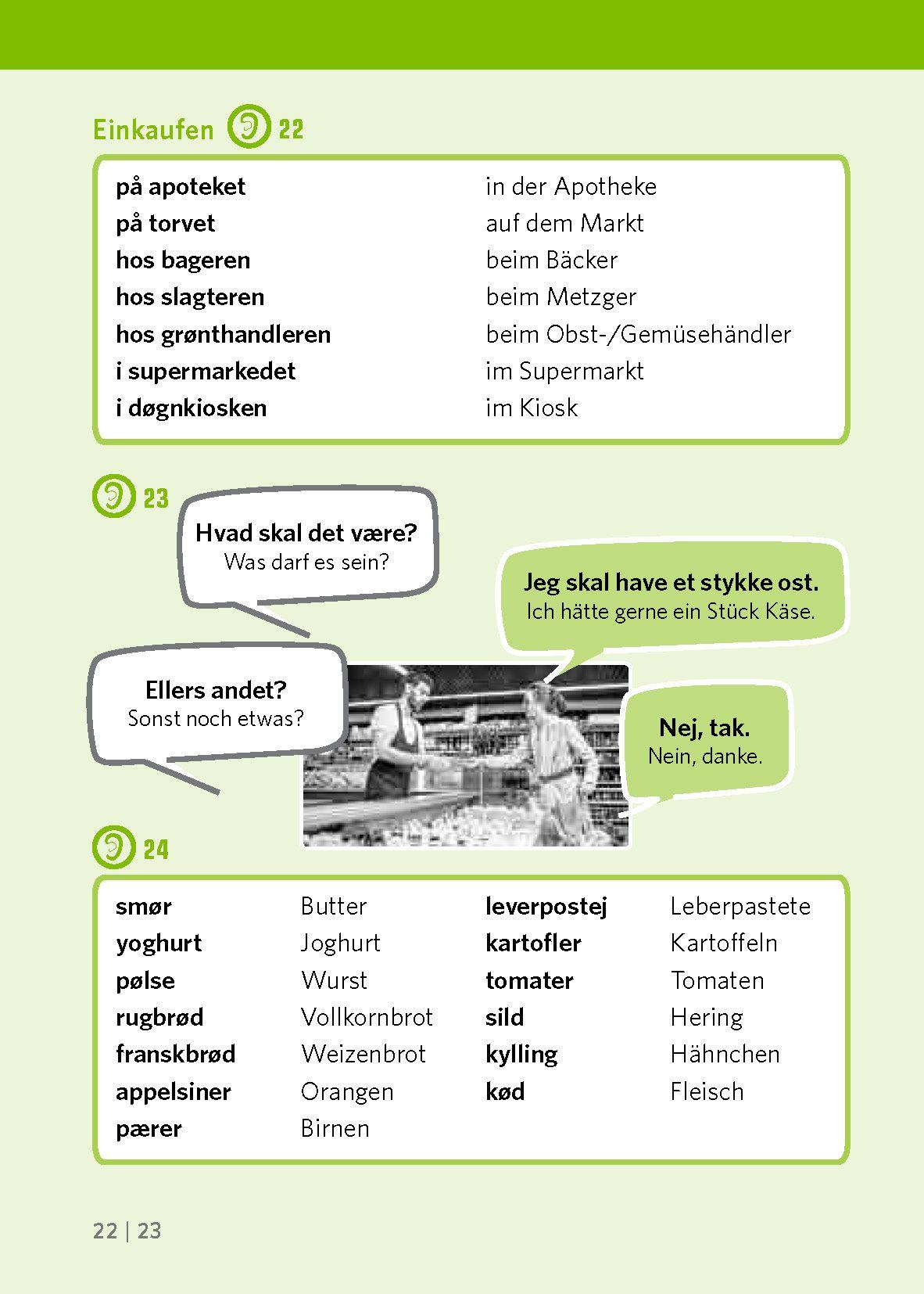 Beispielinhalt (Bild) PONS Pocket-Sprachkurs Dänisch