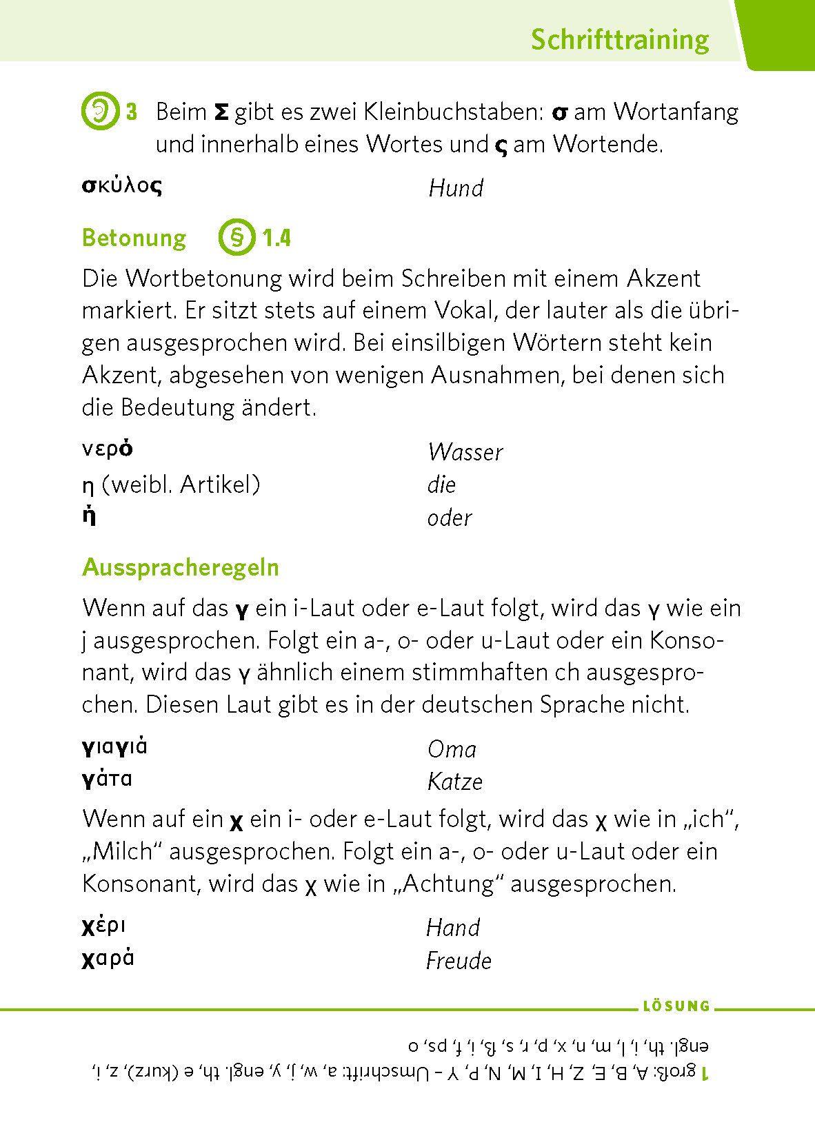 Beispielinhalt (Bild) PONS Pocket-Sprachkurs Griechisch