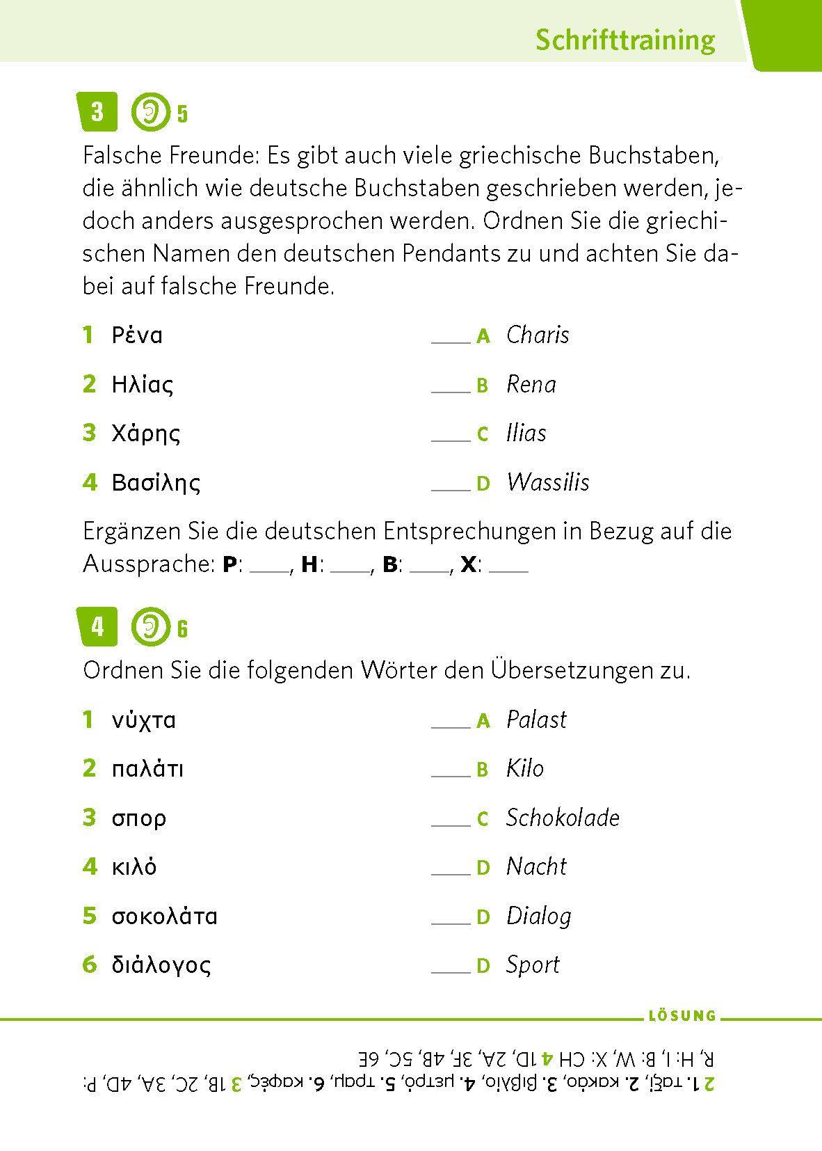 Beispielinhalt (Bild) PONS Pocket-Sprachkurs Griechisch