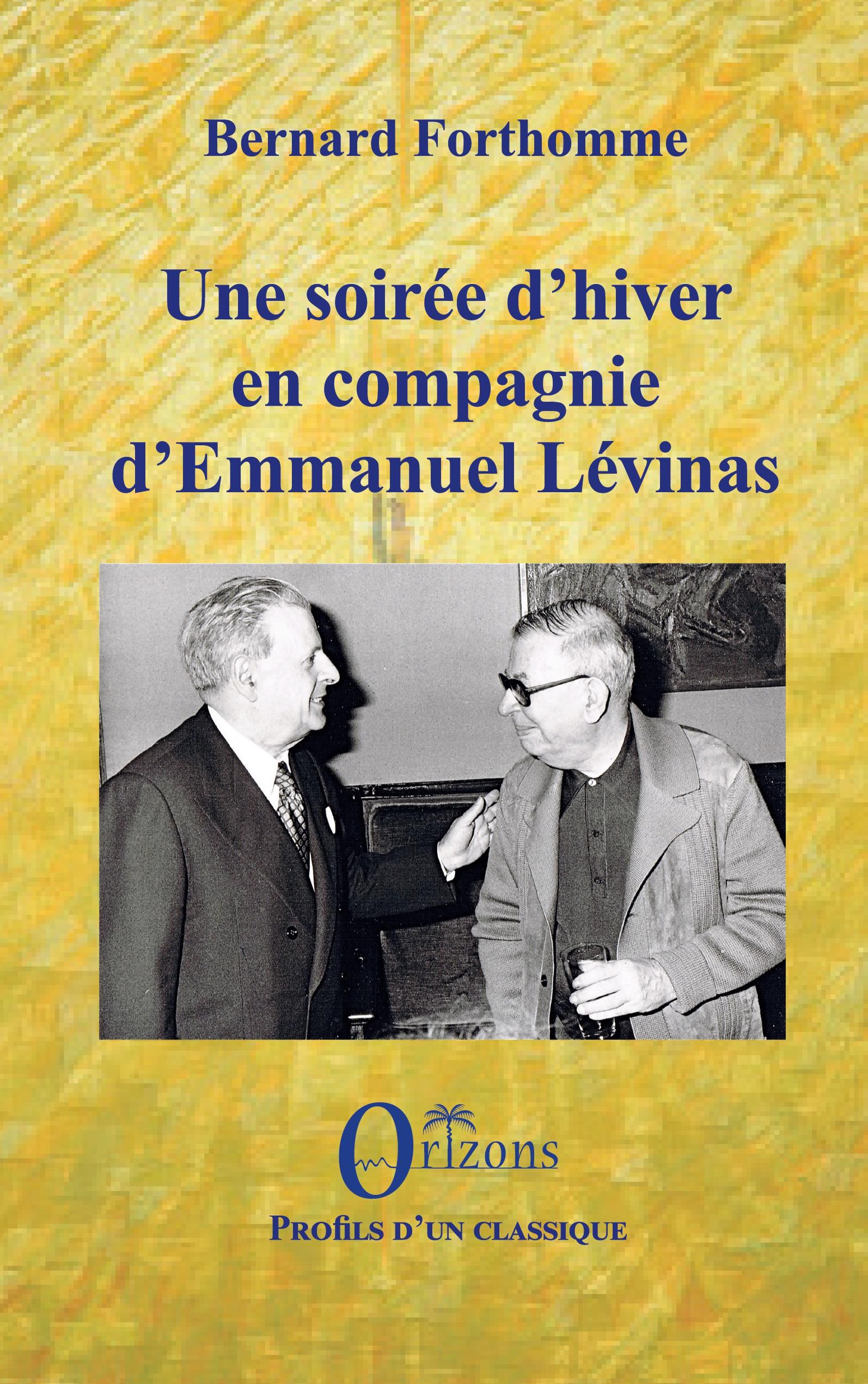 Vorderes Coverbild Une soirée d'hiver en compagnie d'Emmanuel Lévinas