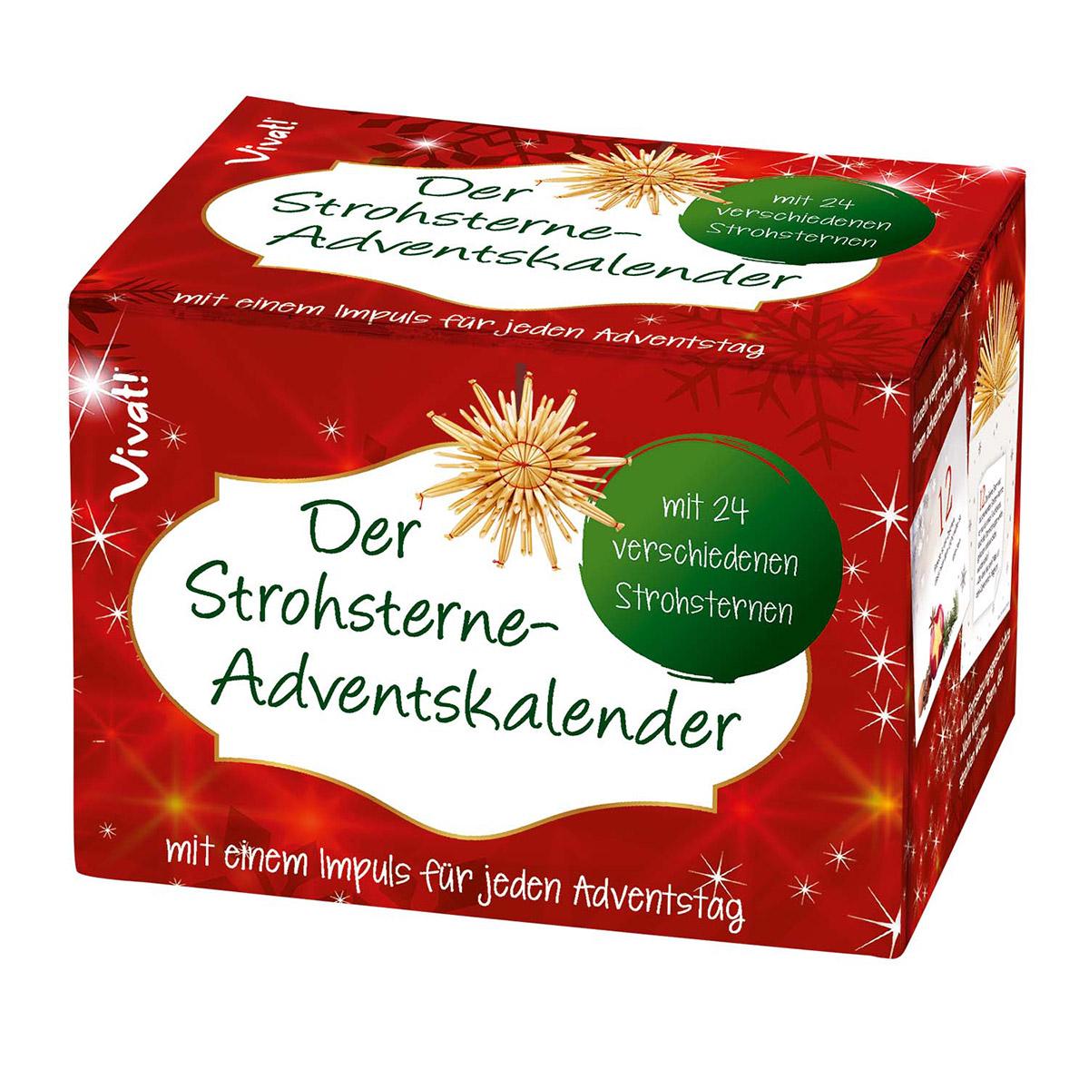 Beispielinhalt (Bild) Der Strohsterne-Adventskalender