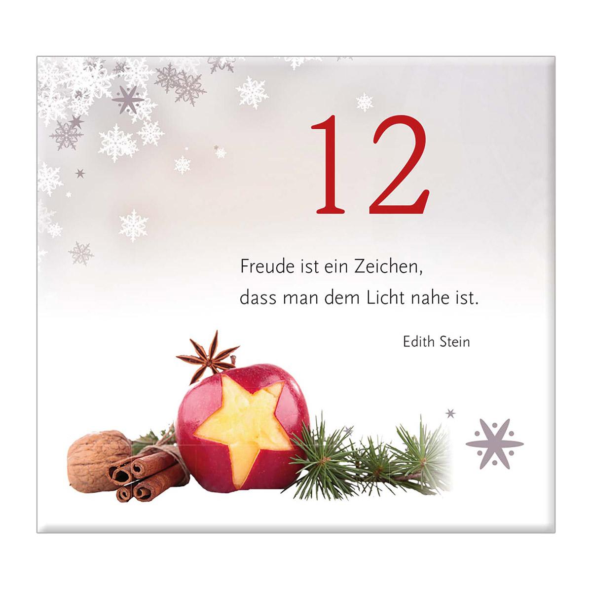 Beispielinhalt (Bild) Der Strohsterne-Adventskalender