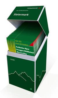 Vorderes Coverbild Steiermark, Wanderkarten Set 1:50.000