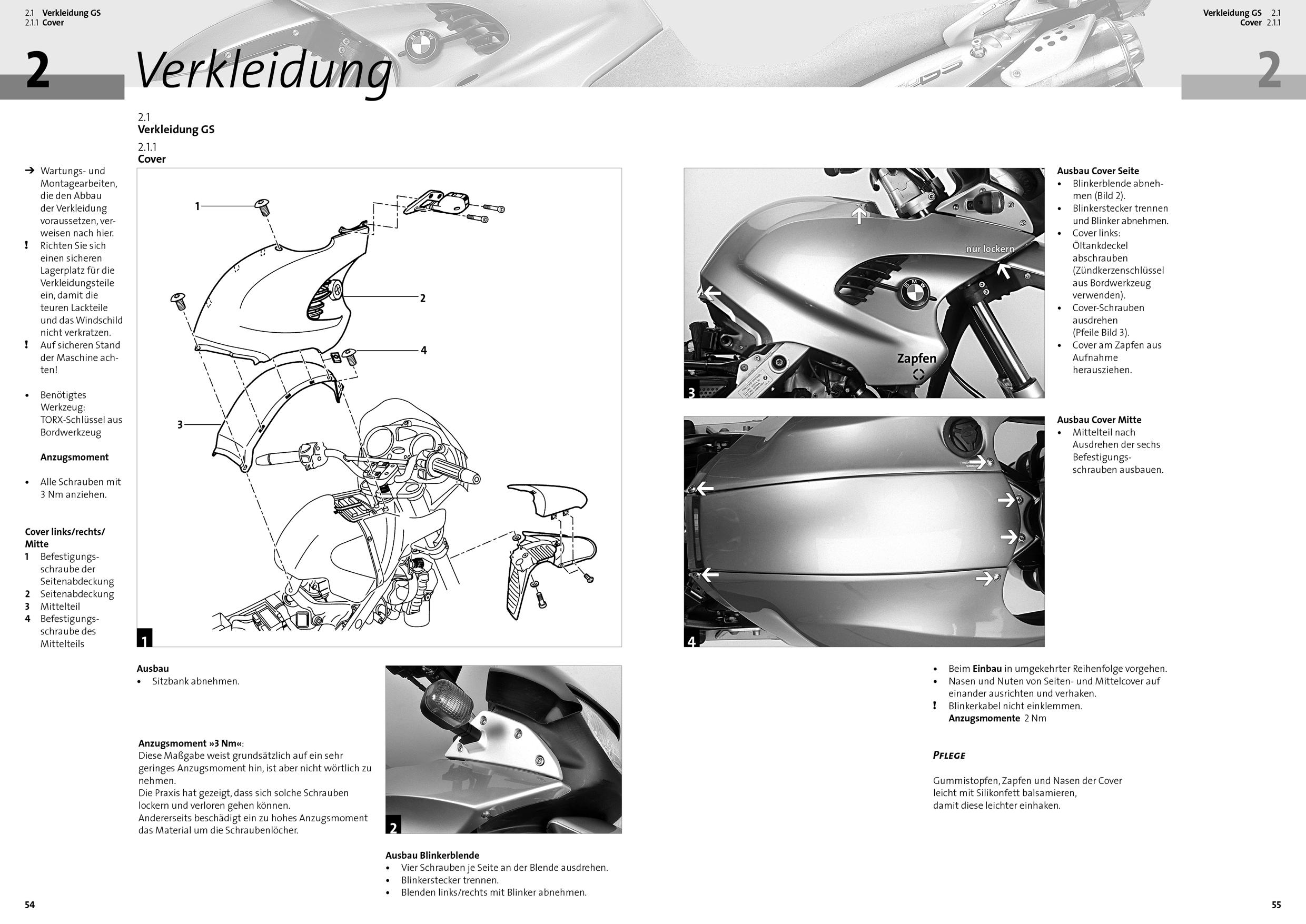 Beispielinhalt (Bild) BMW F 650 GS & Dakar ab 2000/ F650 CS ab 2002,2 Spark ab 2004, Reparaturanleitung