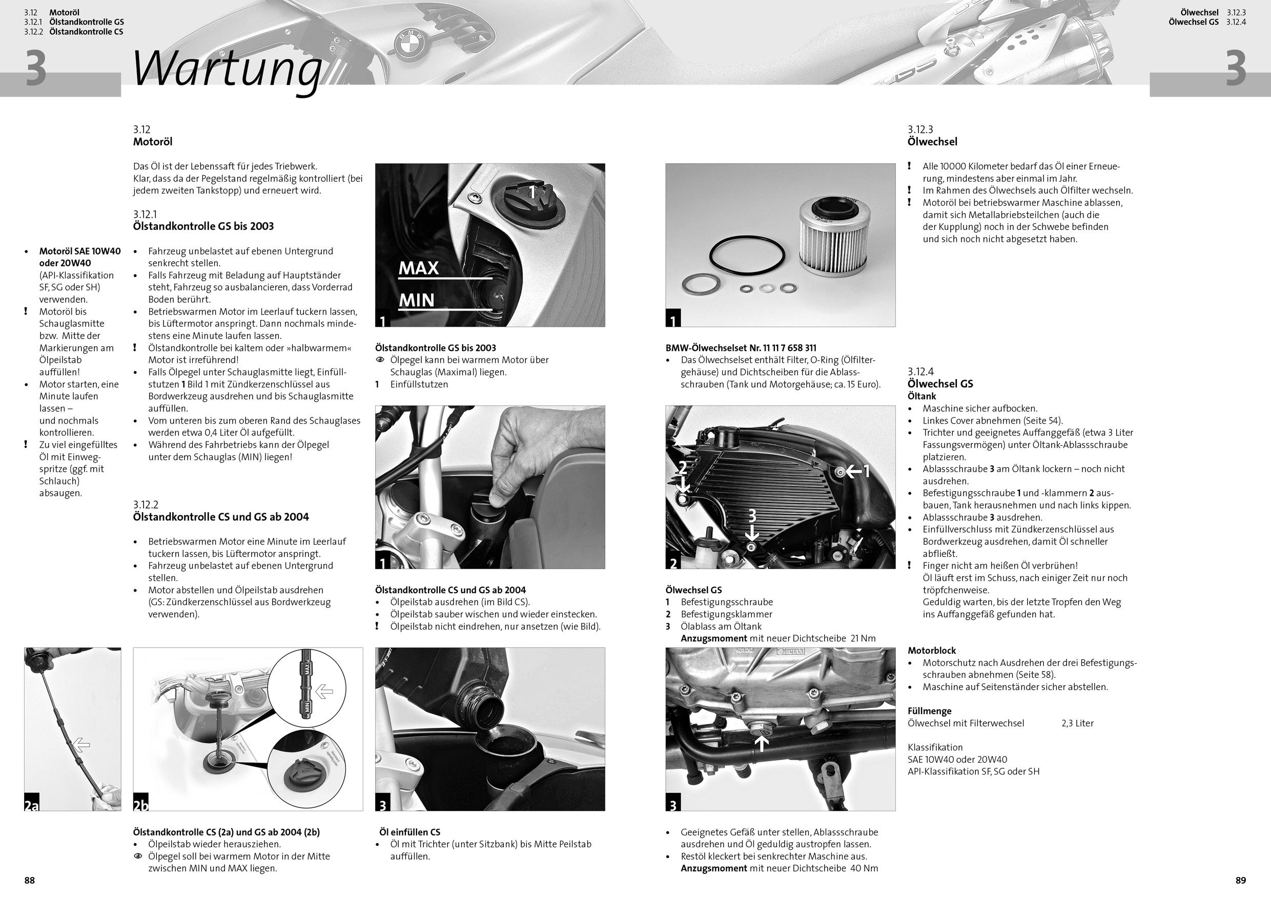 Beispielinhalt (Bild) BMW F 650 GS & Dakar ab 2000/ F650 CS ab 2002,2 Spark ab 2004, Reparaturanleitung