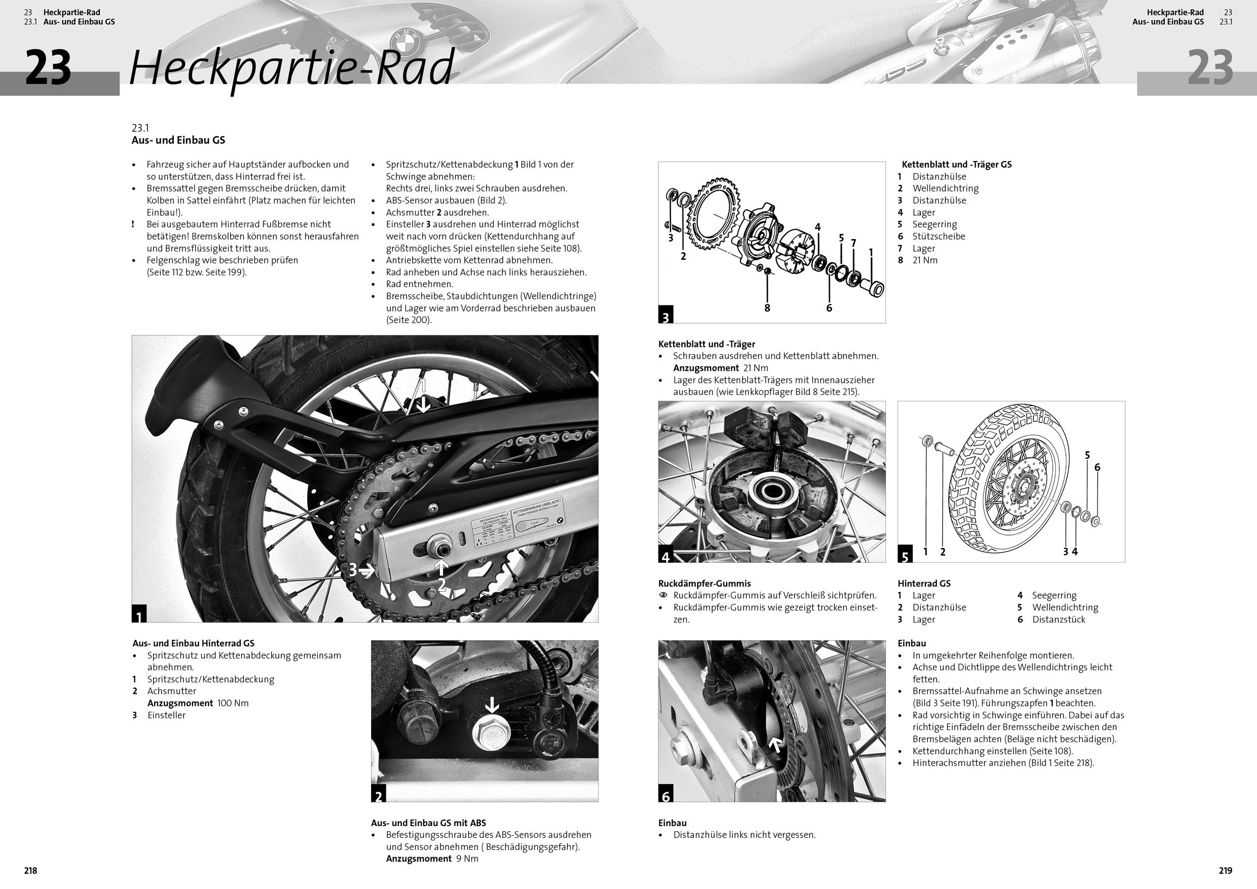 Beispielinhalt (Bild) BMW F 650 GS & Dakar ab 2000/ F650 CS ab 2002,2 Spark ab 2004, Reparaturanleitung