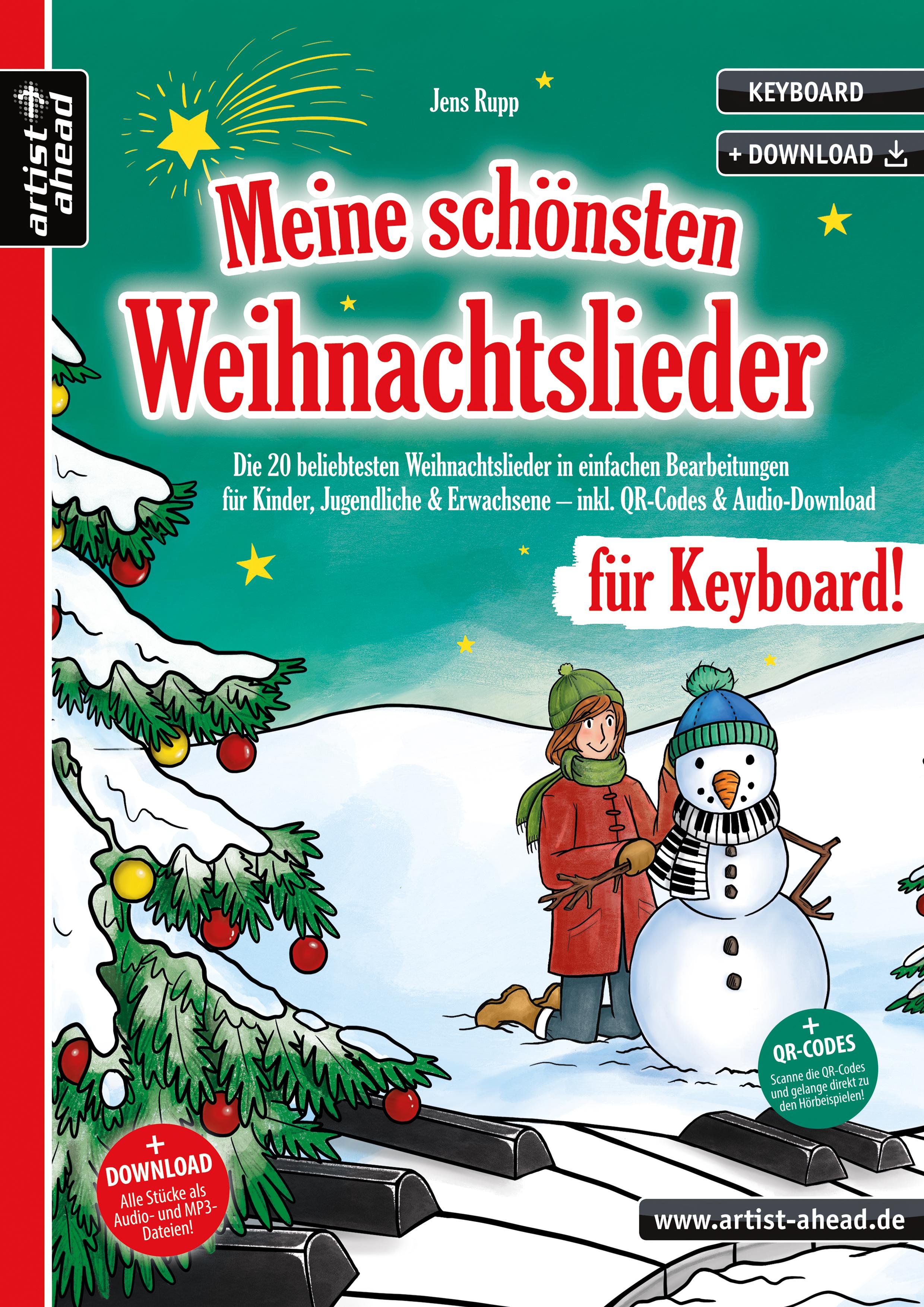 Vorderes Coverbild Meine schönsten Weihnachtslieder für Keyboard!