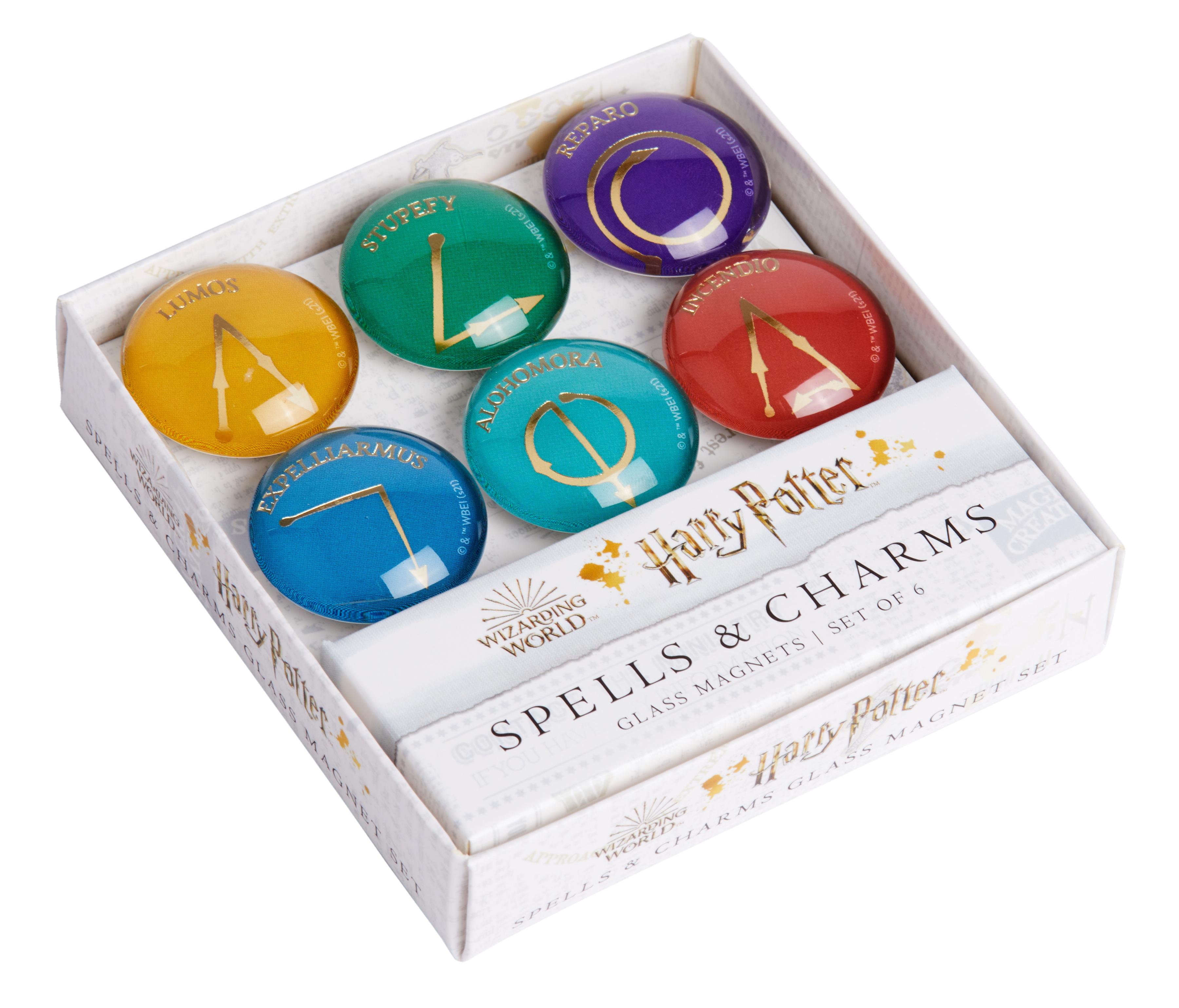 Vorderes Coverbild Harry Potter: Spells and Charms Glass Magnet Set (Set of 6)