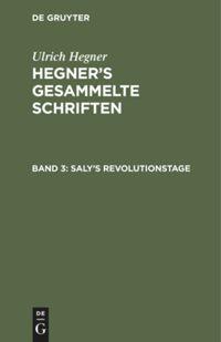 Vorderes Coverbild Saly's Revolutionstage