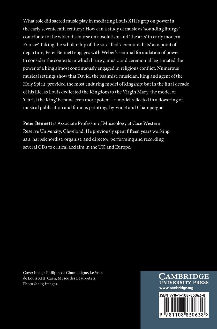 Rückseitencover Music and Power at the Court of Louis XIII